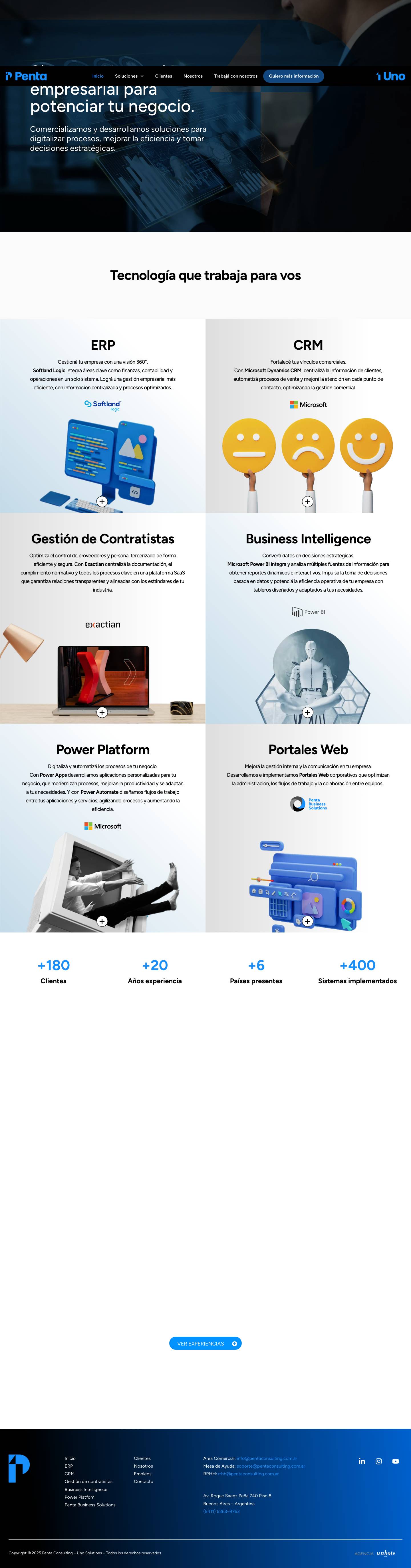 Penta Consulting - Soluciones de Gestion Empresarial - Full Screenshot