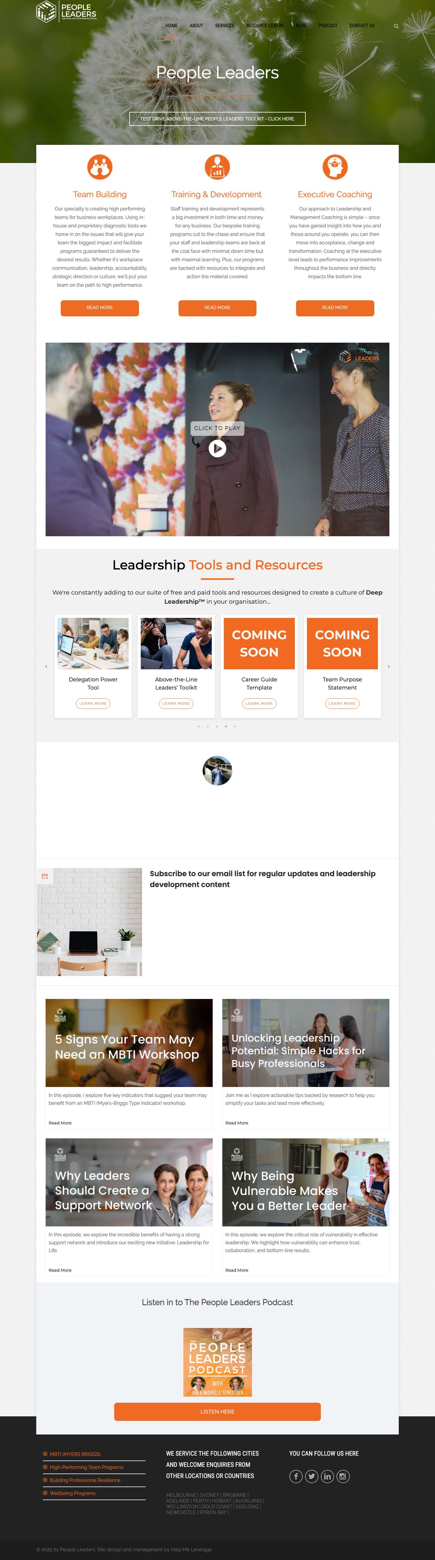 People Leaders - Creating High Performing Teams for Business - Full Screenshot