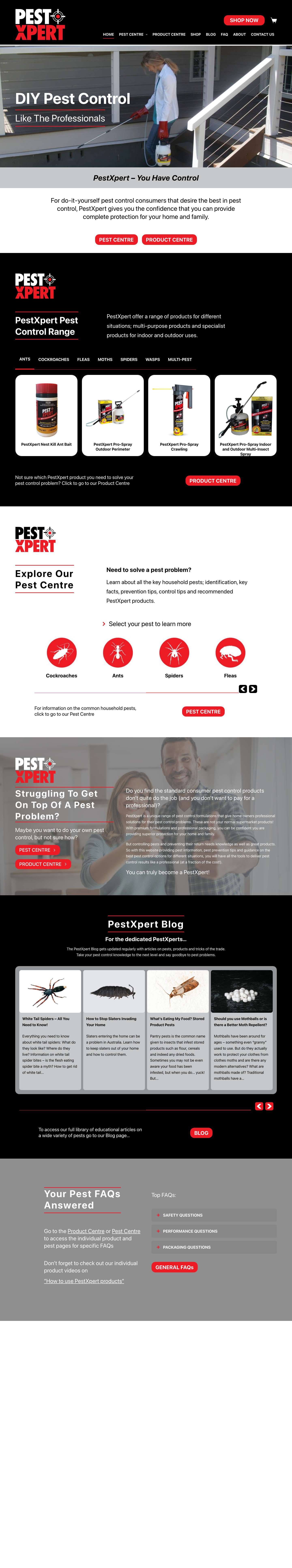 PestXpert - DIY Pest Control Products - Full Screenshot
