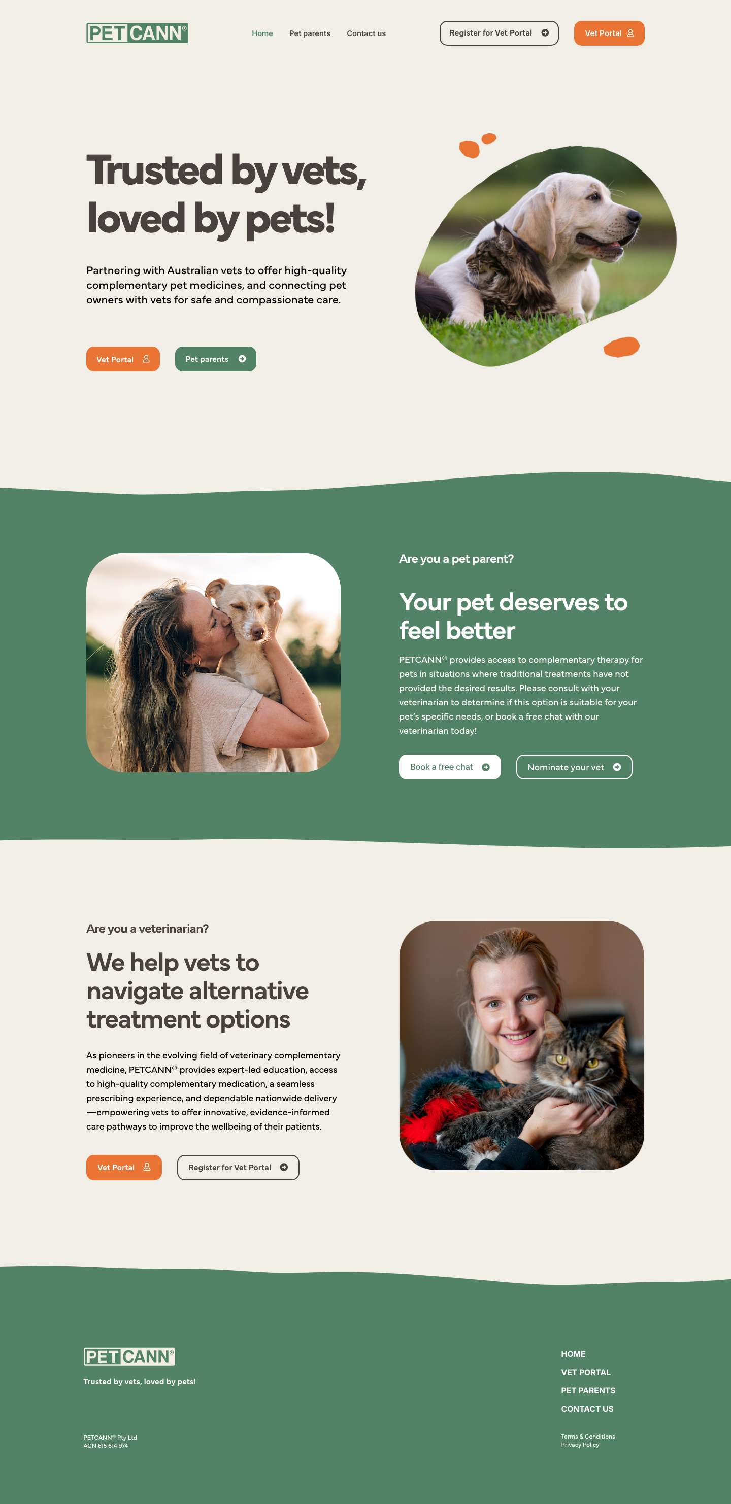 PetCann | Home - Full Screenshot