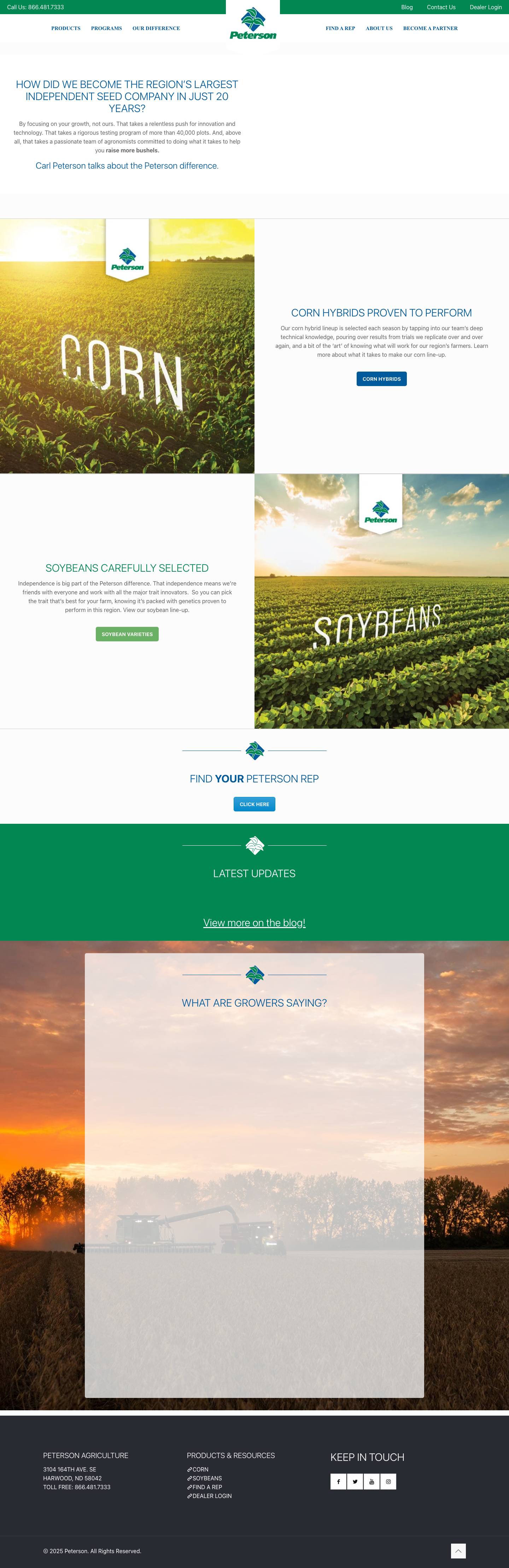 Home | Peterson - Full Screenshot