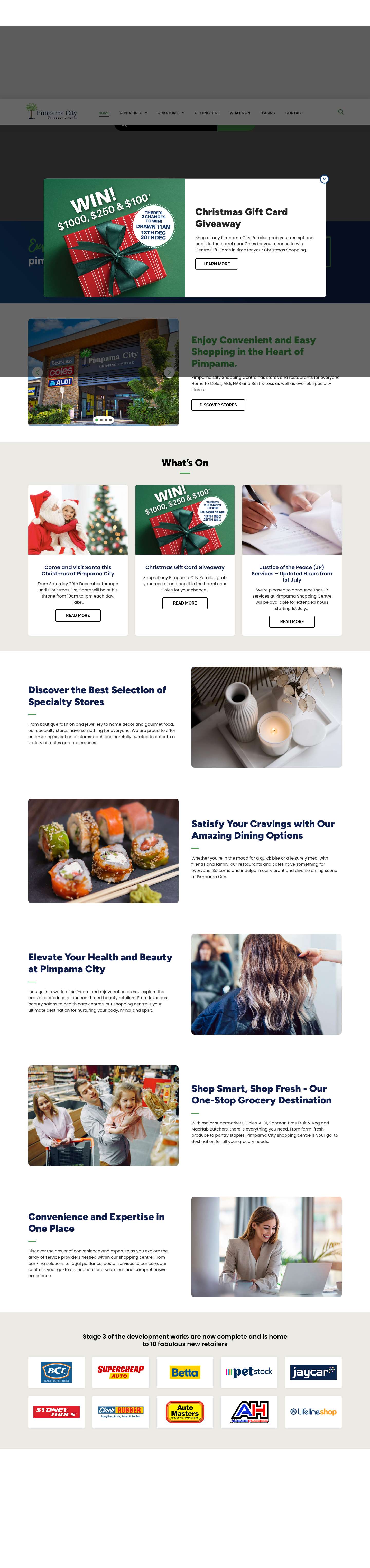 Pimpama City Shopping Centre - Convenient and Easy Shopping in the Heart of Pimpama - Full Screenshot