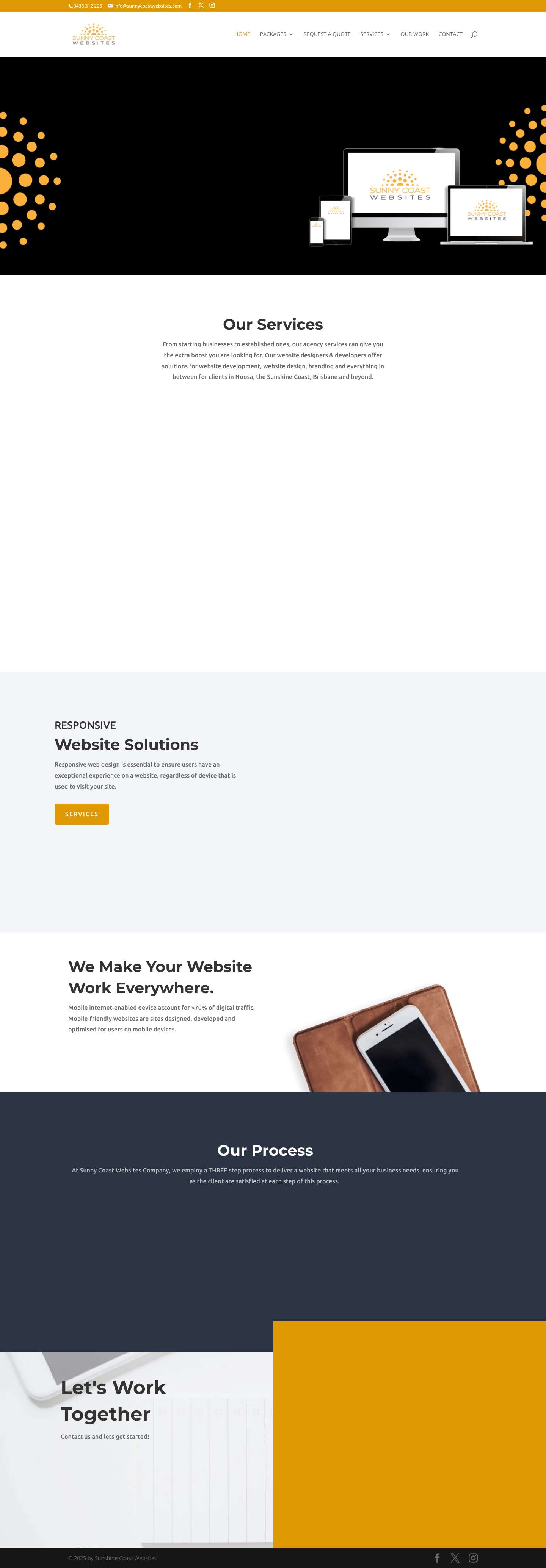 Affordable Sunshine Coast Website Designer & Developer | Sunny Coast Websites - Full Screenshot