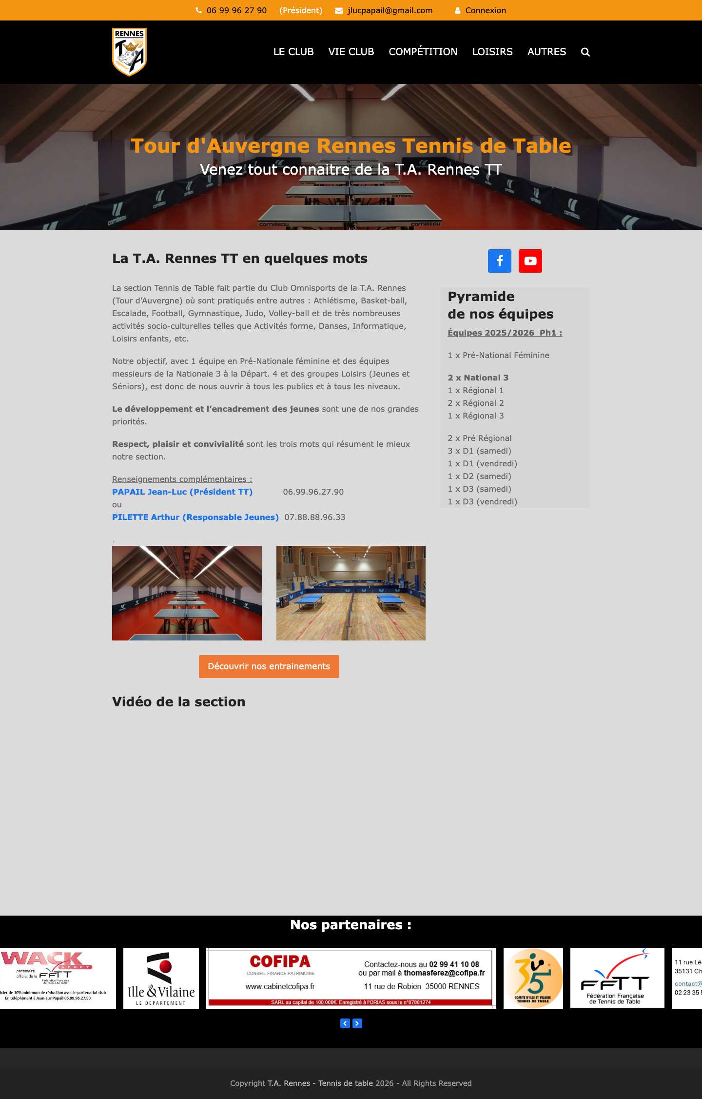 Rennes Tour d'Auvergne - Tennis de Table - Full Screenshot