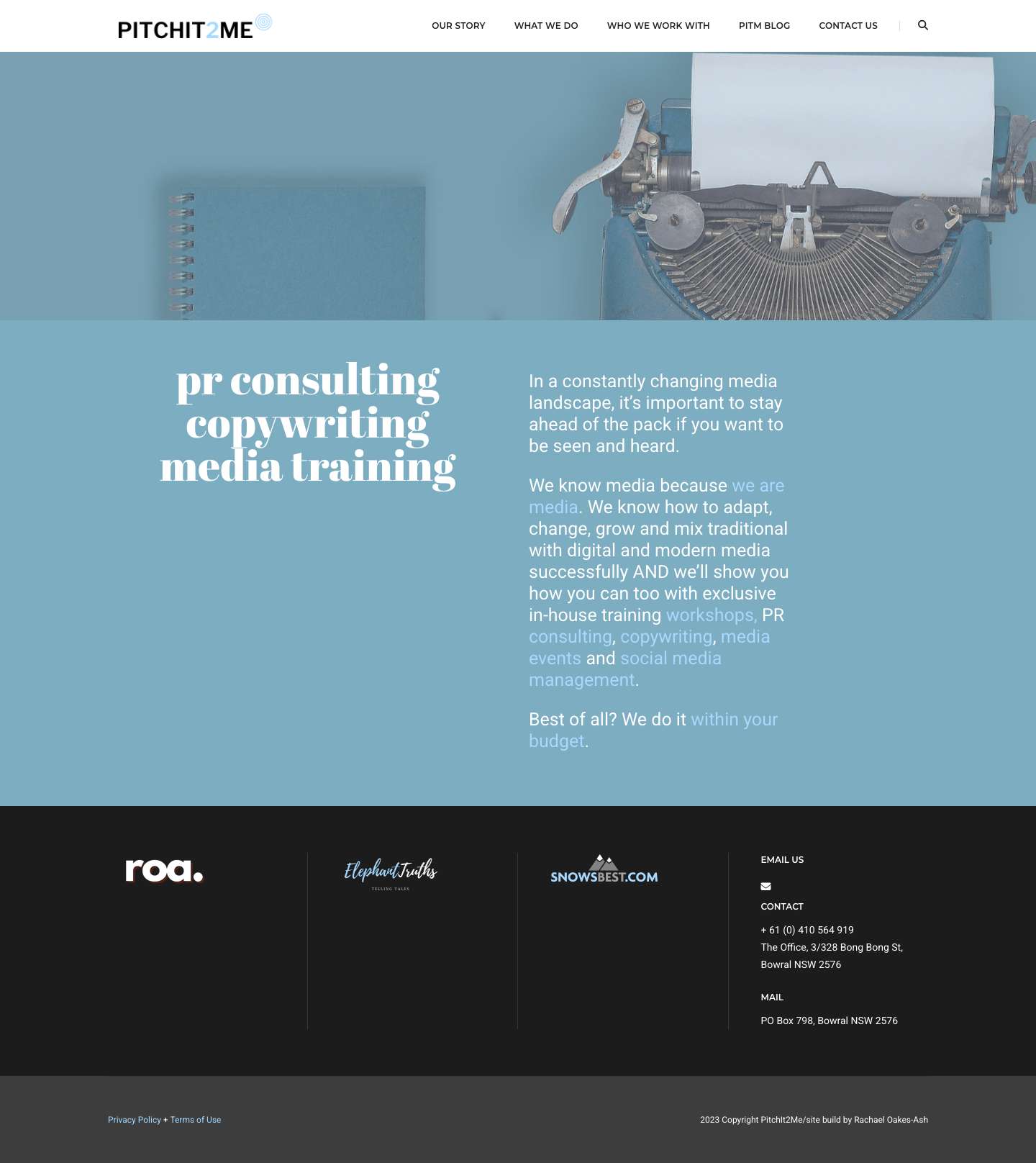 PitchIt2Me PR campaigns, media events + social - Full Screenshot