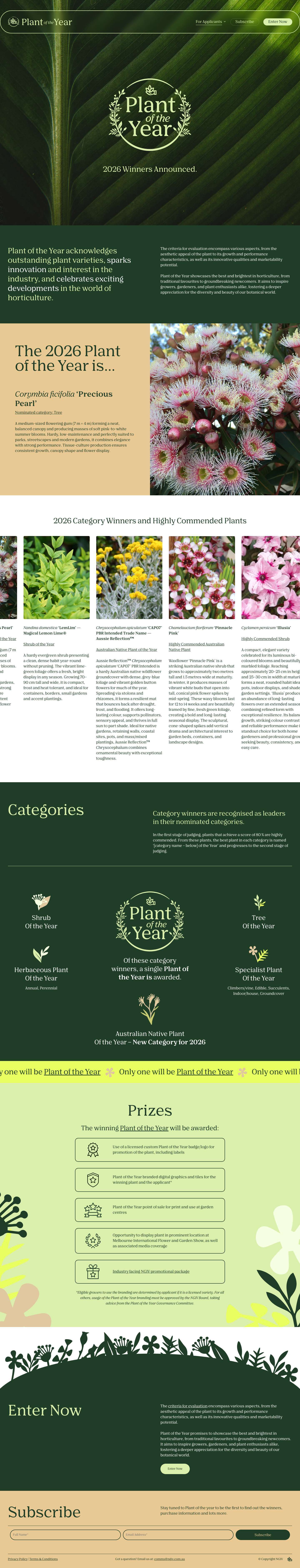 Plant of the Year NGIV - Home - Full Screenshot