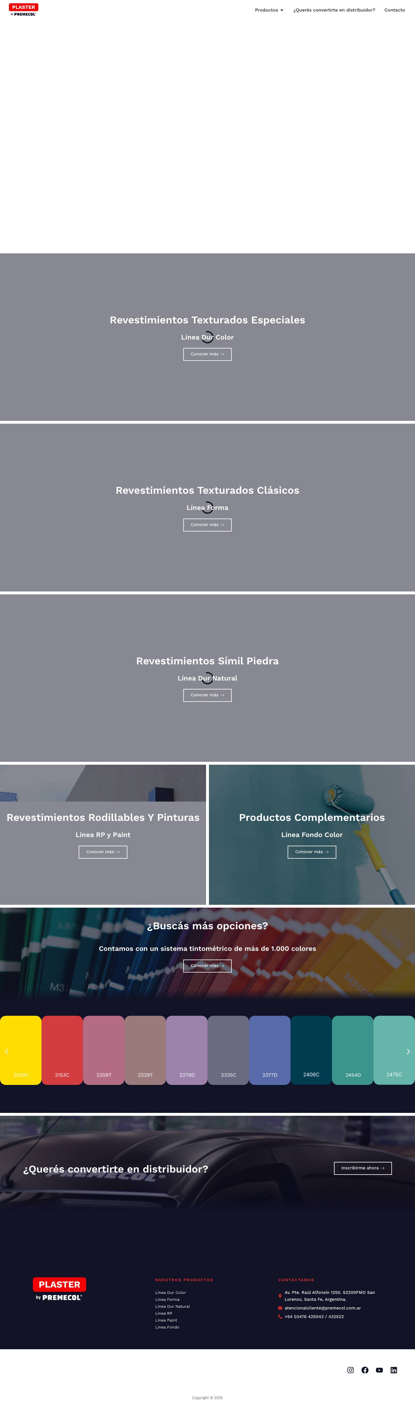 Plaster Premecol – Texturas que perduran en el tiempo - Full Screenshot