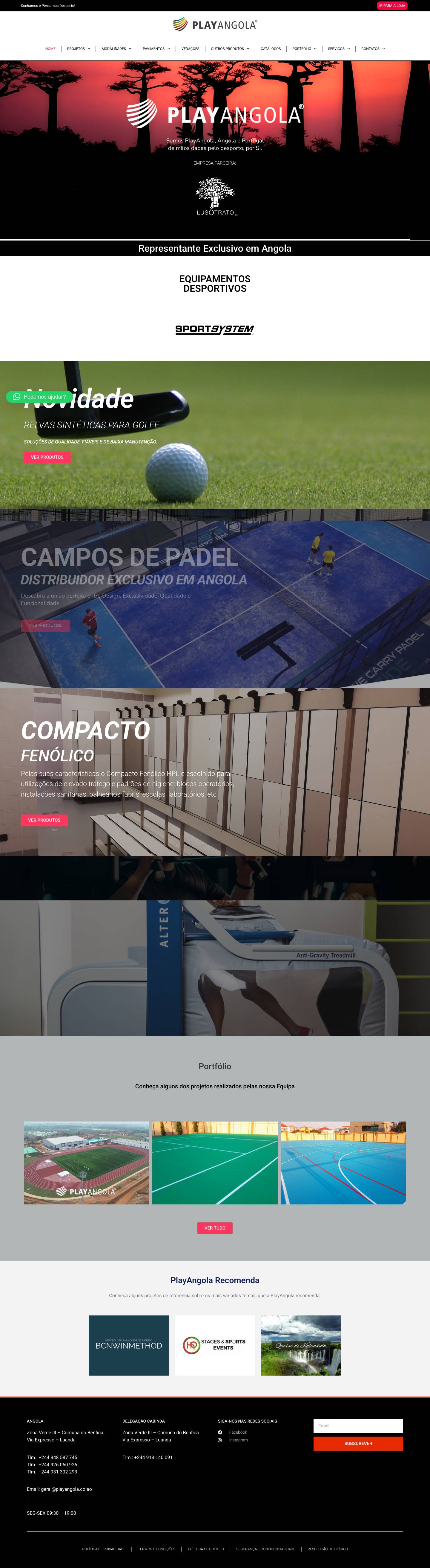 Home - PlaygAngola - Full Screenshot