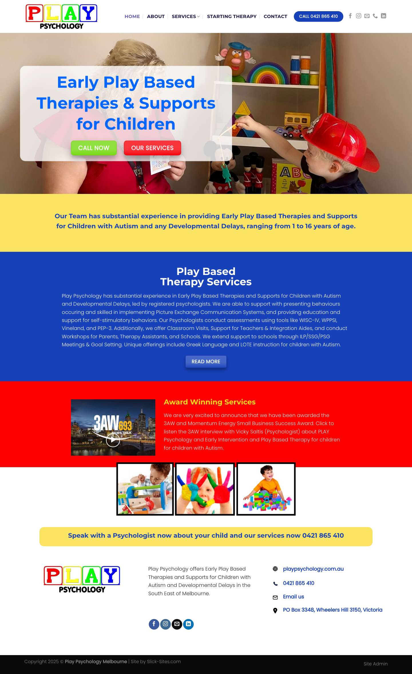 Home - Play Psychology - Full Screenshot