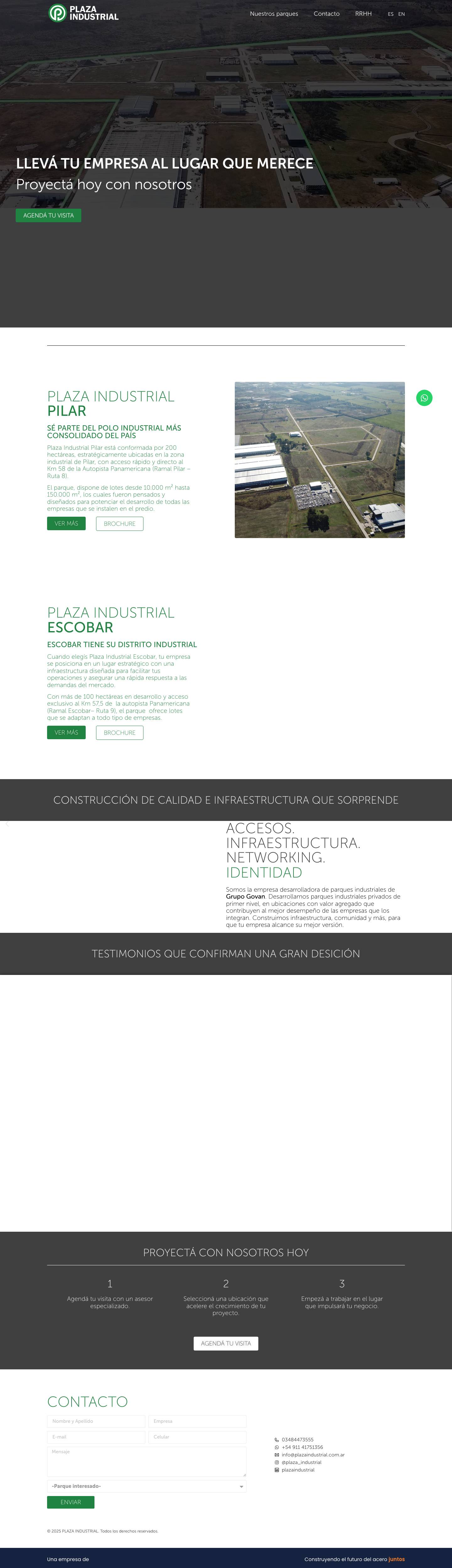 Home - Plaza Industrial - Full Screenshot