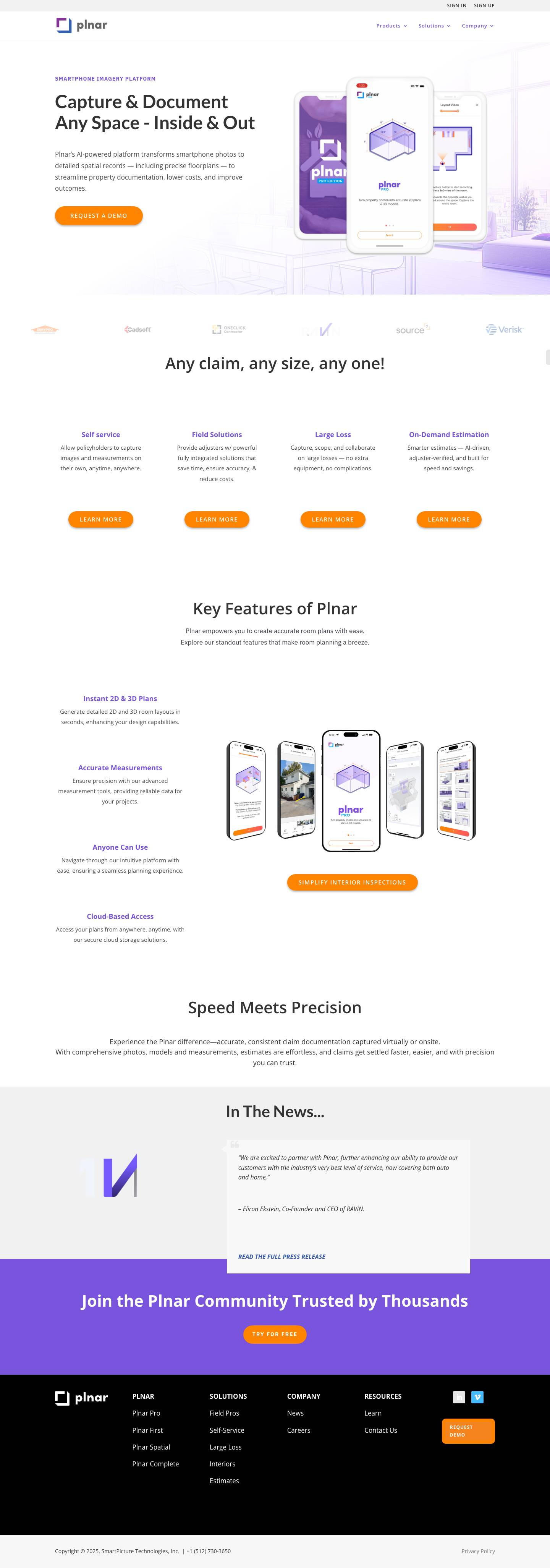 Plnar – Property Intelligence, Powered by AI | Fueled by Smartphone Imagery - Full Screenshot
