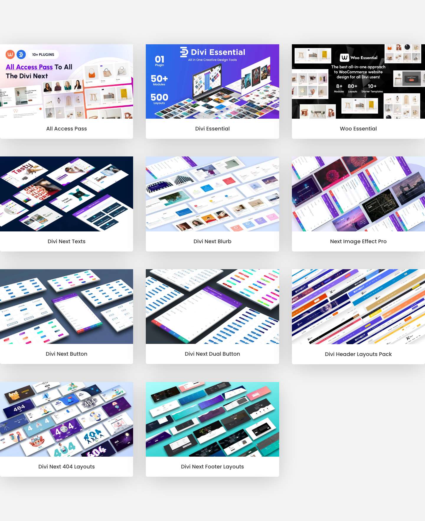 Divi Next Plugin | Best Modules & Layouts - Full Screenshot