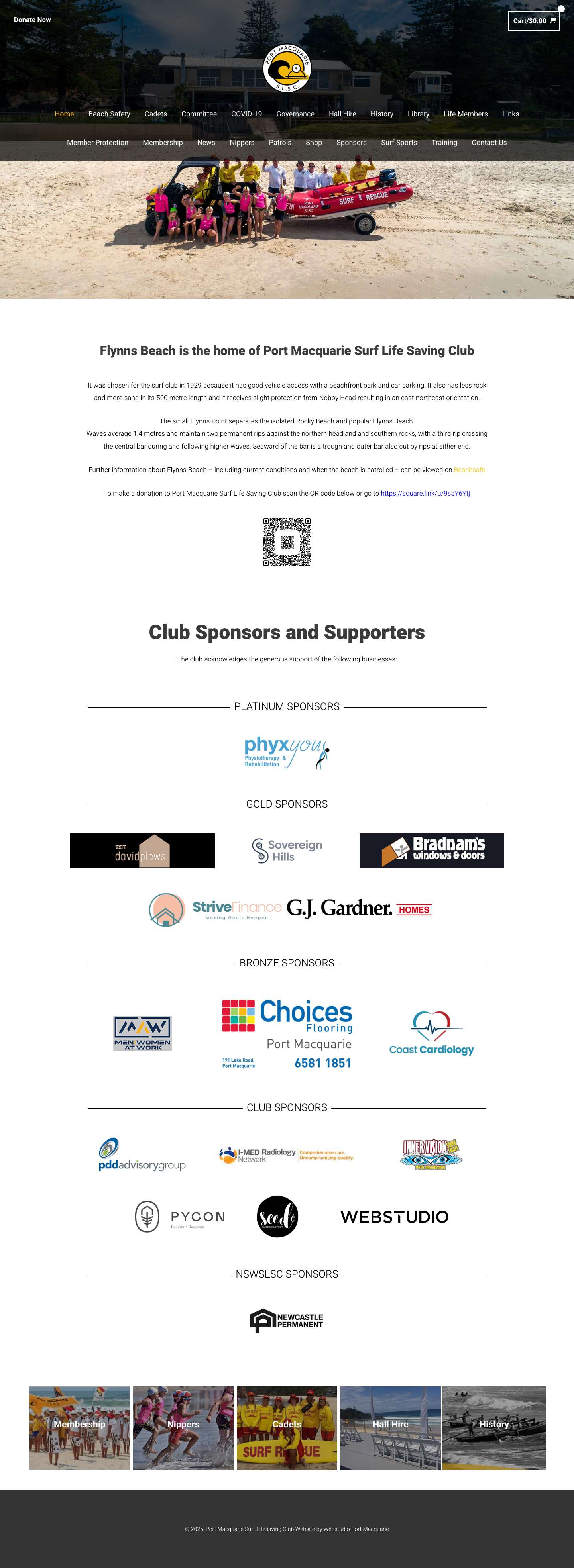 Port Macquarie Surf Lifesaving Club - Full Screenshot