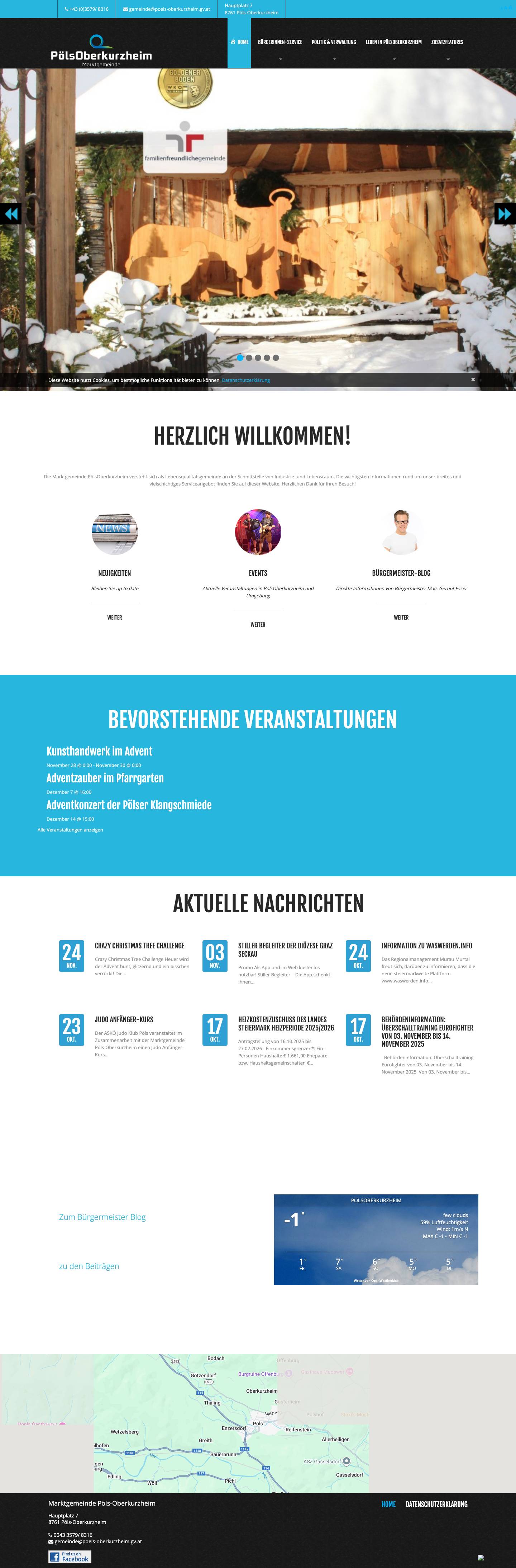 Marktgemeinde PölsOberkurzheim | - Full Screenshot