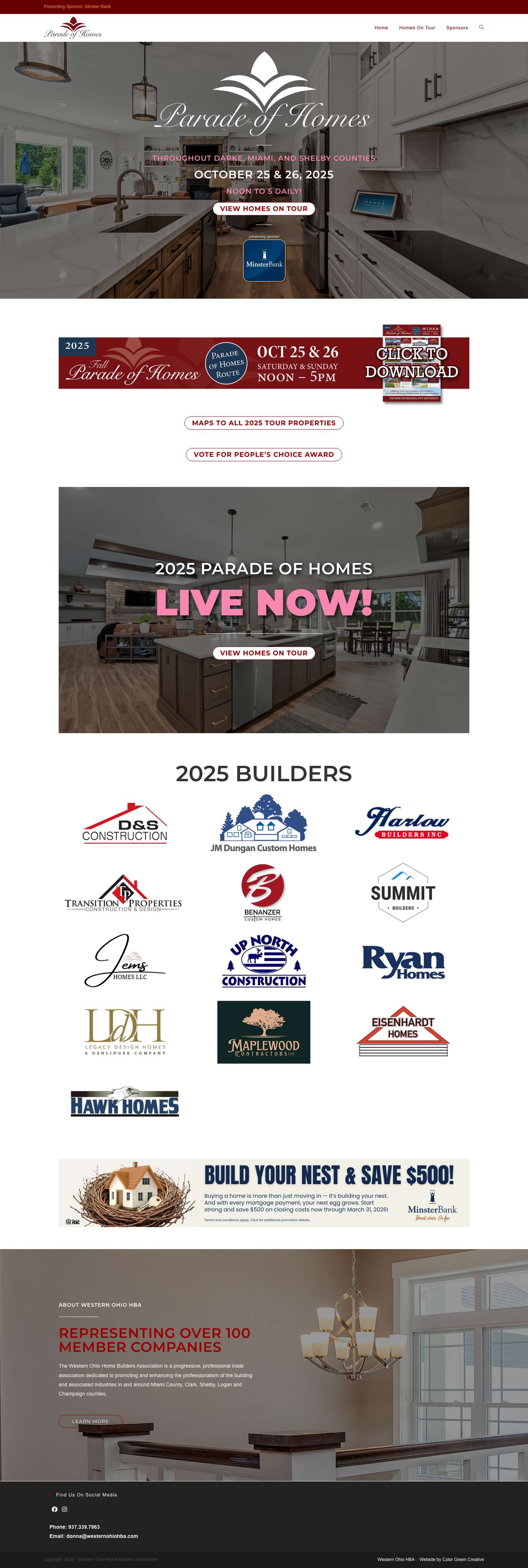 Parade of Homes – Western Ohio HBA - Full Screenshot
