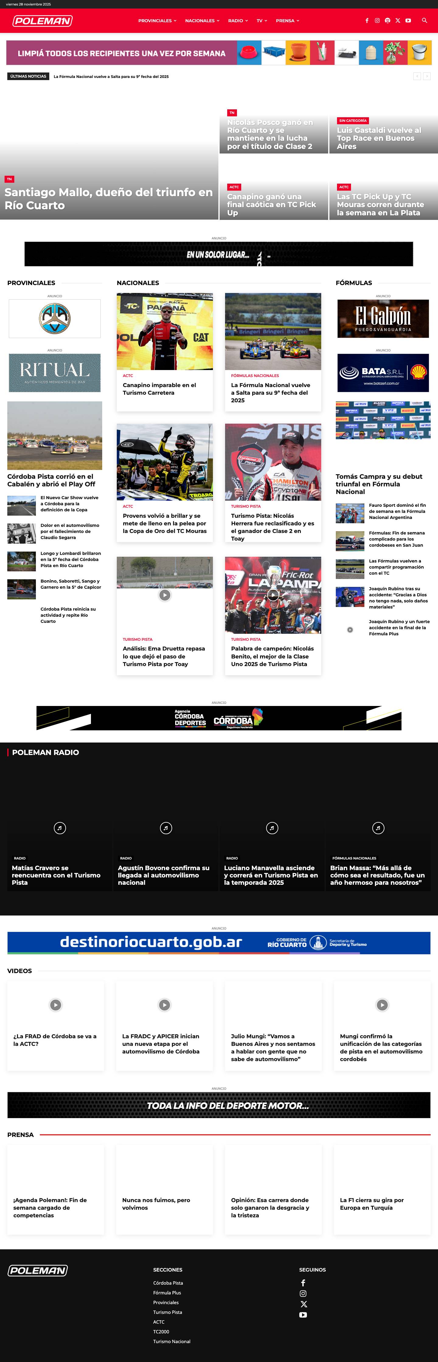 Poleman - Automovilismo de pista - Full Screenshot