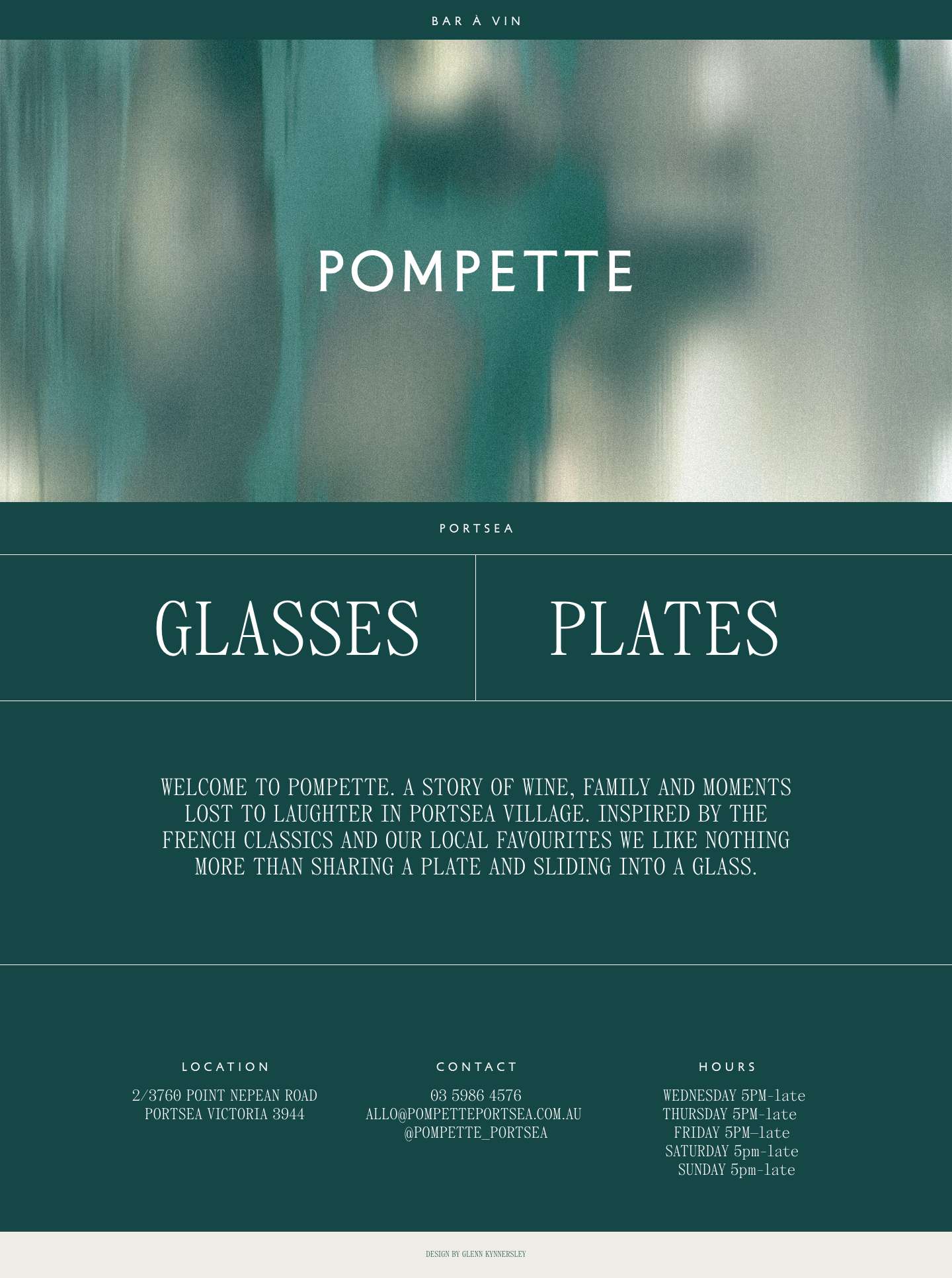 POMPETTE PORTSEA – A STORY OF WINE, FAMILY AND MOMENTS - Full Screenshot