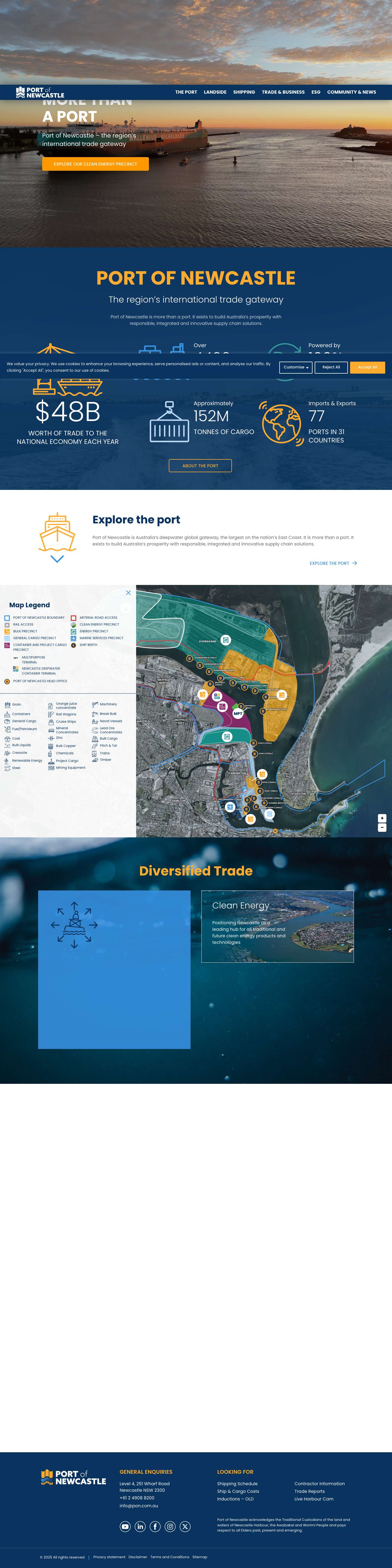 Home - Port of NewcastleHome - Port of NewcastleLine - Full Screenshot