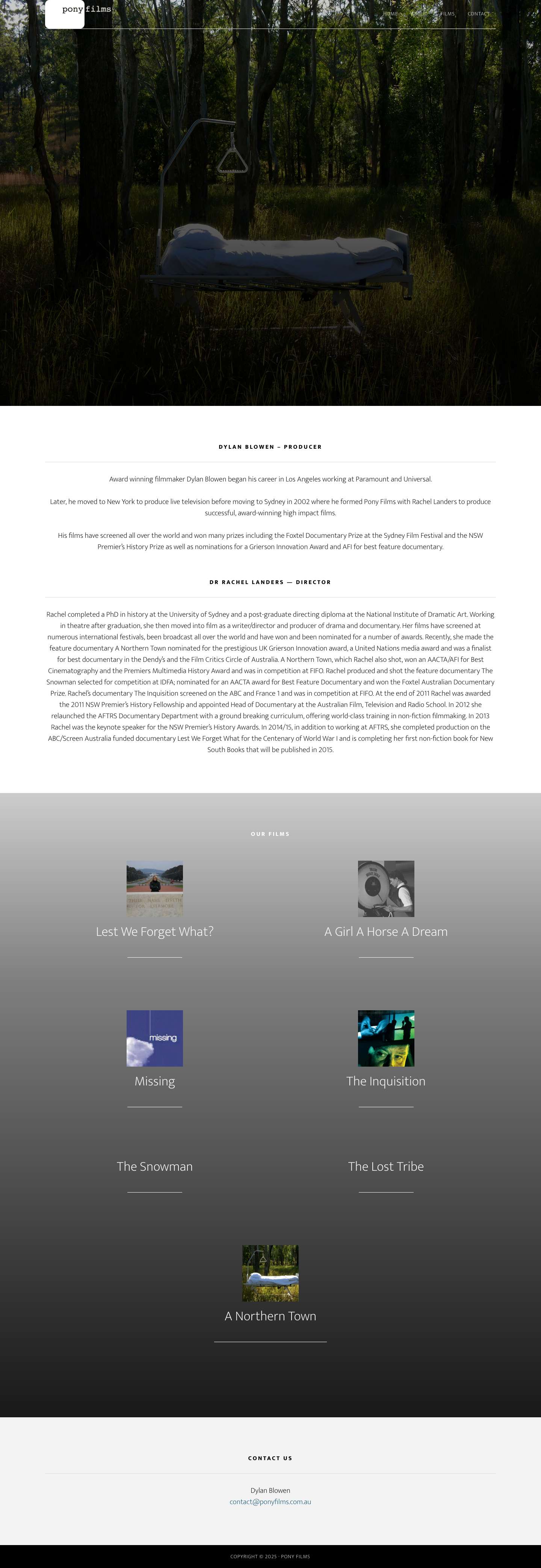 Pony Films - Home - Full Screenshot