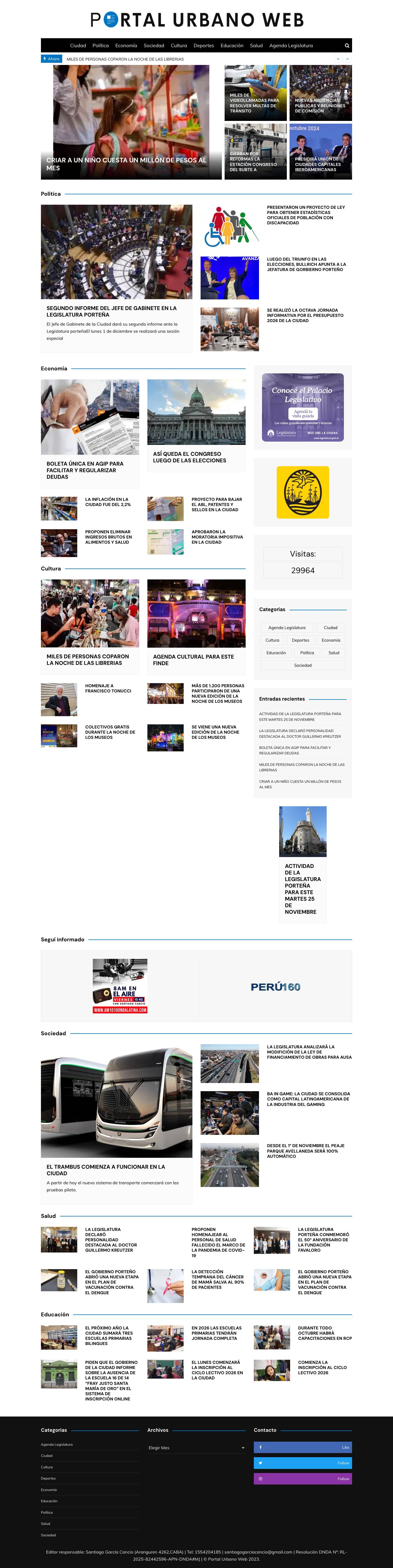 Portal Urbano Web - Full Screenshot