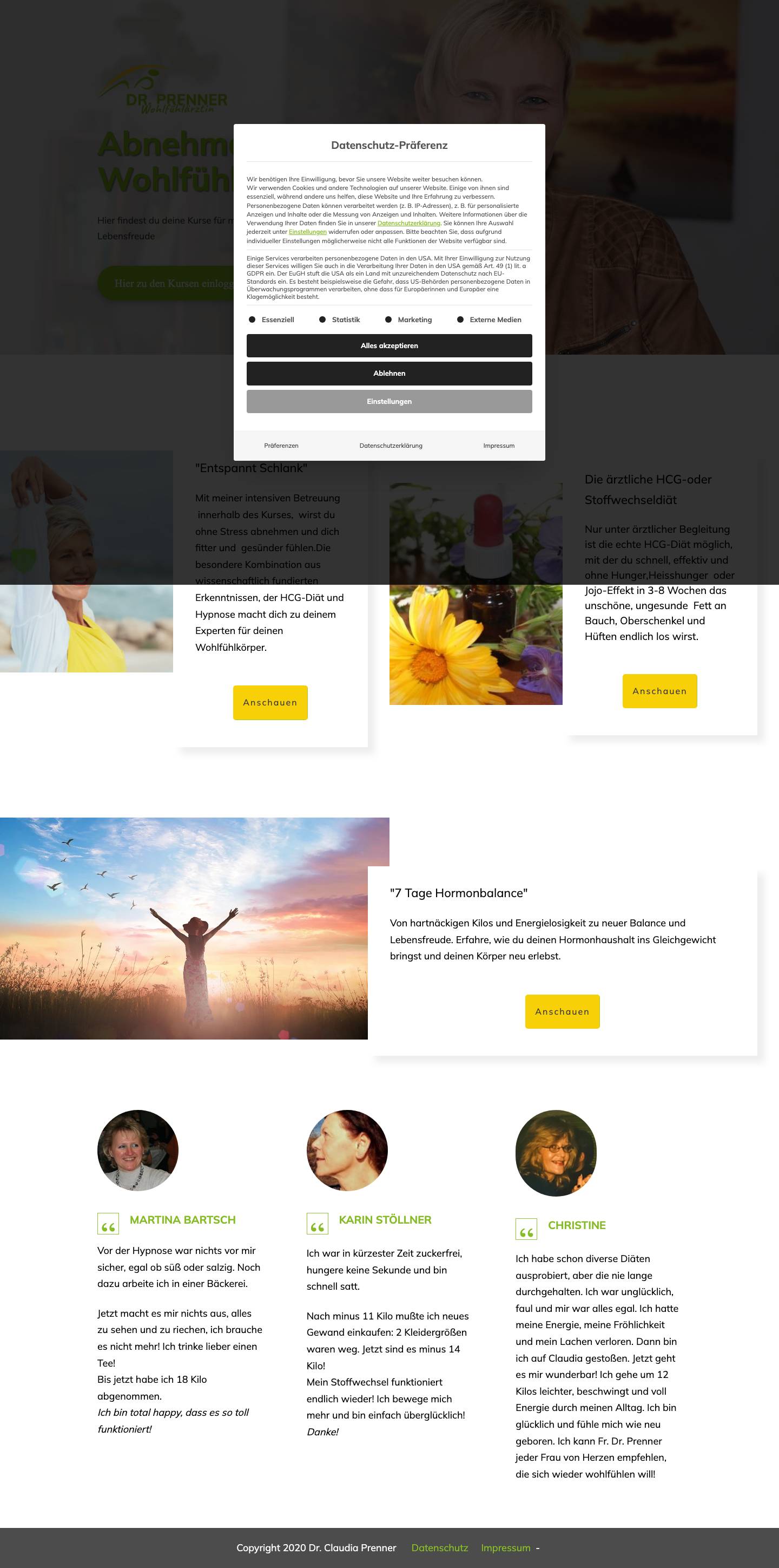 Start - Praxis Dr. Prenner - Full Screenshot