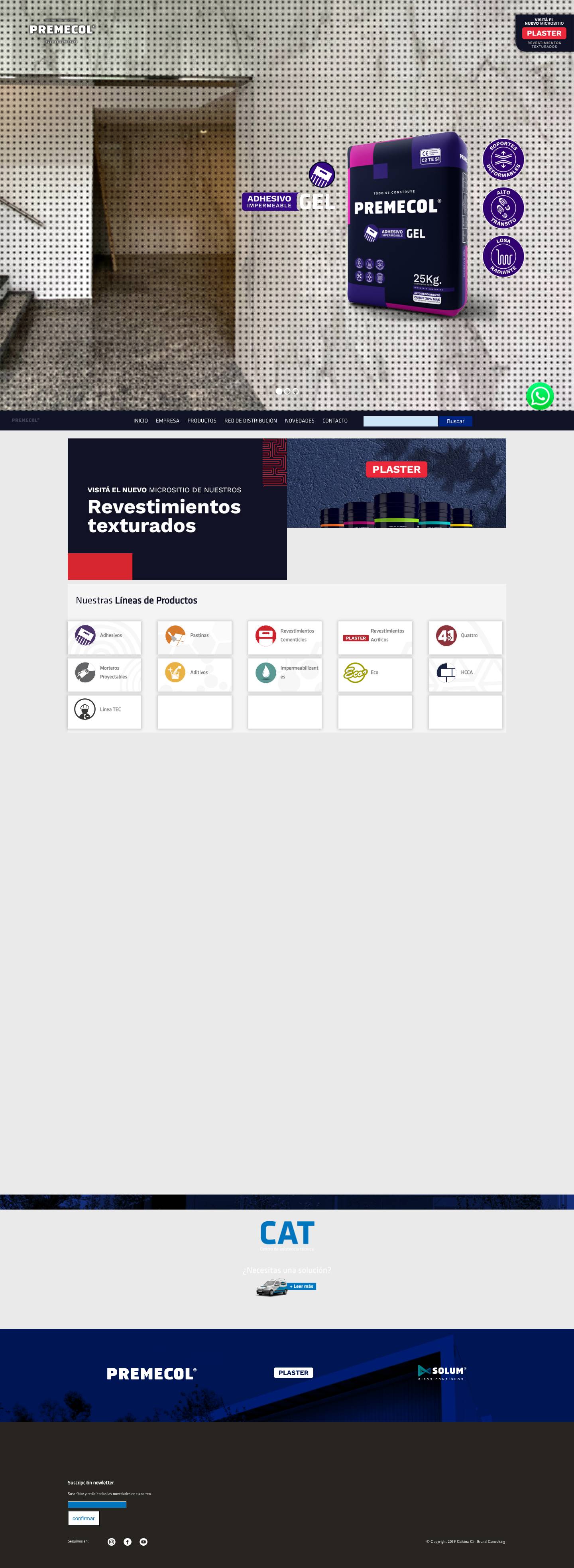 Premecol - Premezclas para la construcción - Full Screenshot