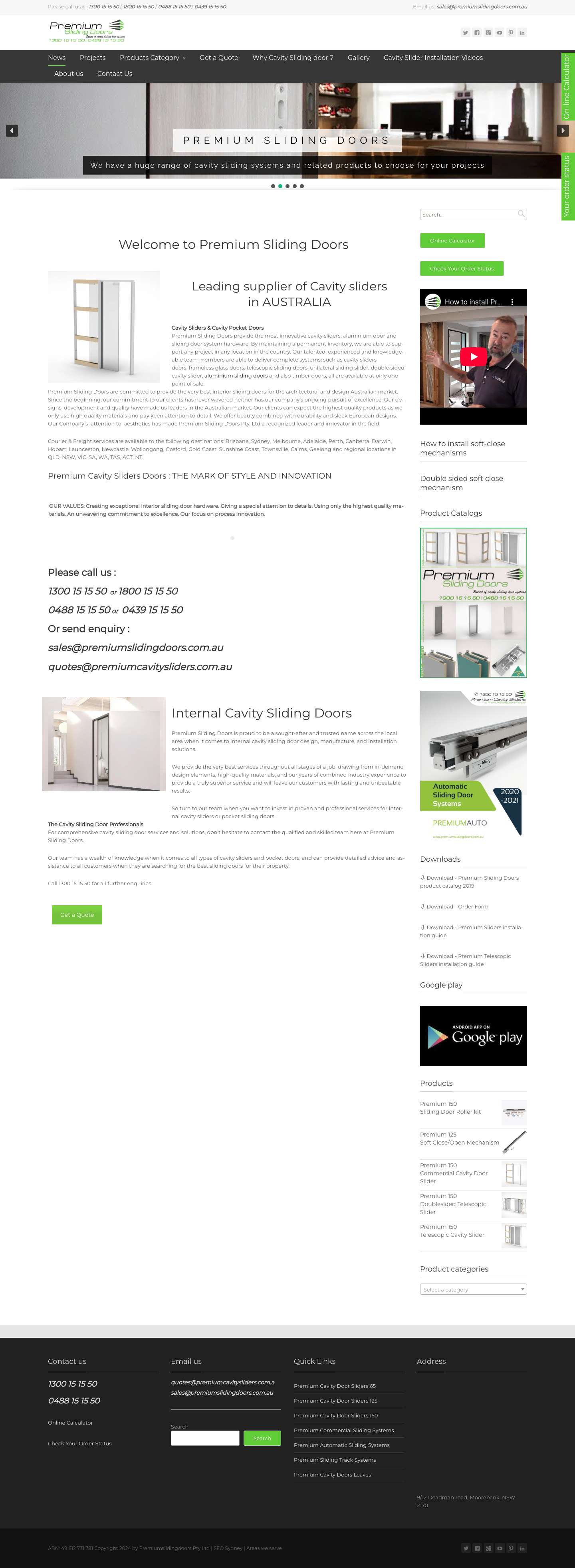 Cavity Sliders & Pocket Doors | Premium Sliding Doors - Full Screenshot