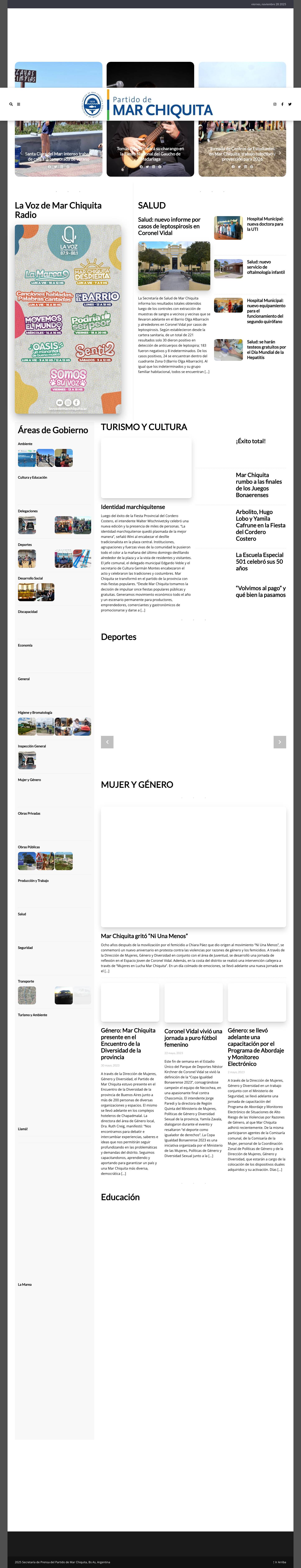 Prensa Mar Chiquita - Información Oficial y Noticias - Full Screenshot