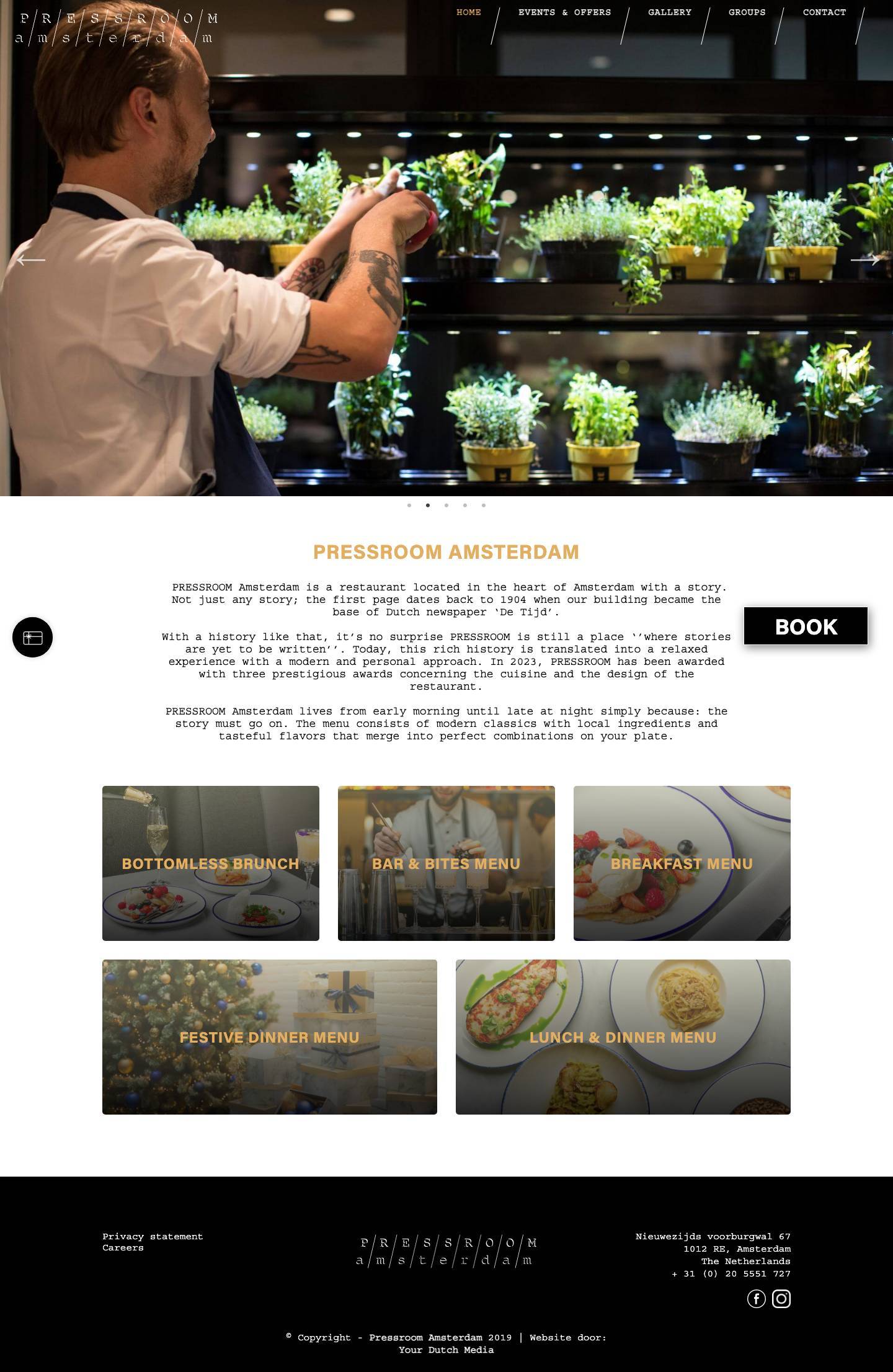 Home - PRESSROOM - Full Screenshot