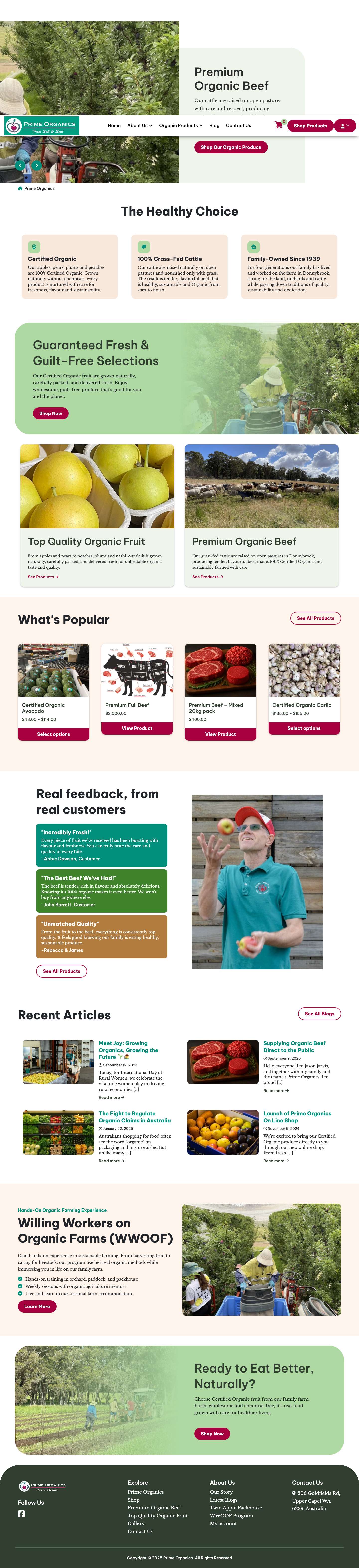 Prime Organics - Prime Organics - Full Screenshot