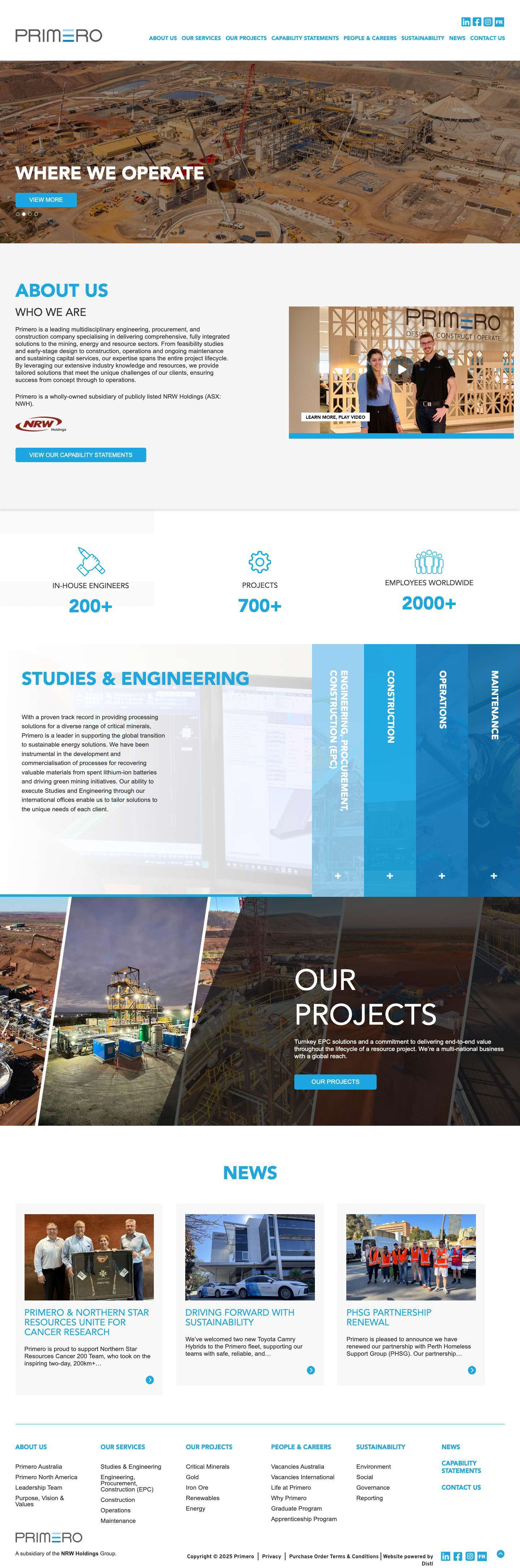 Home Page | Primero - Full Screenshot