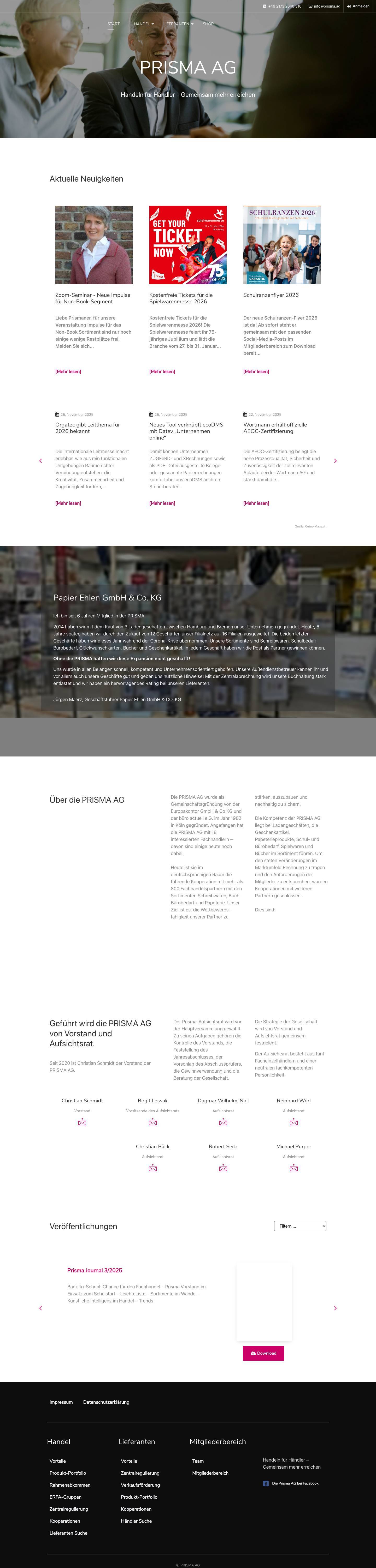 PRISMA AG - Full Screenshot