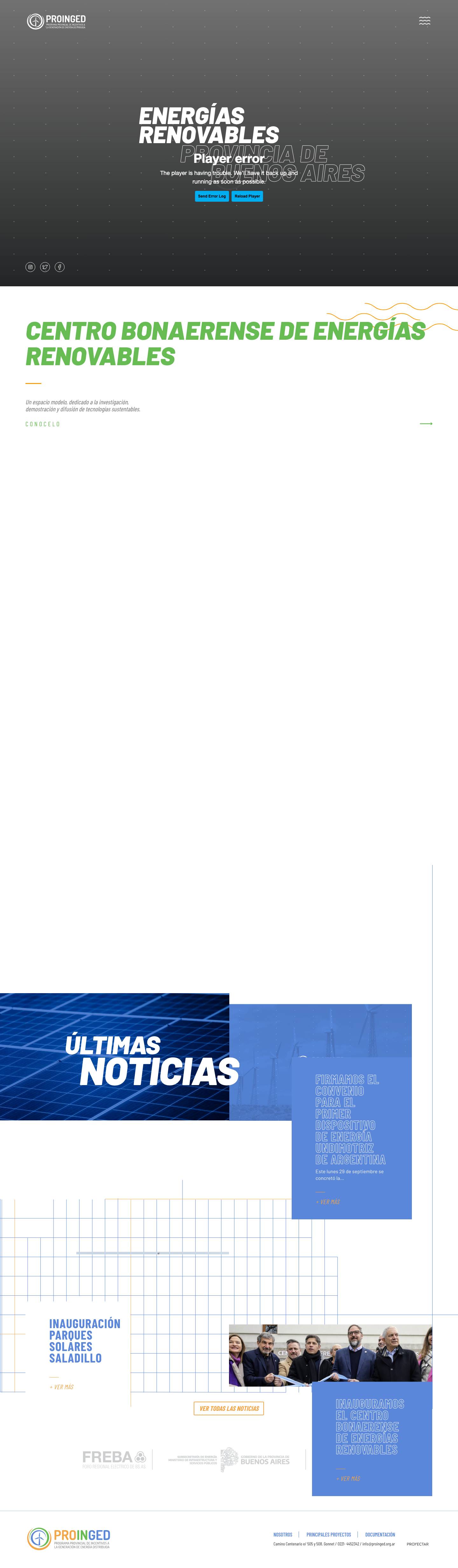 Proinged | Energías renovables Provincia de Buenos Aires - Full Screenshot