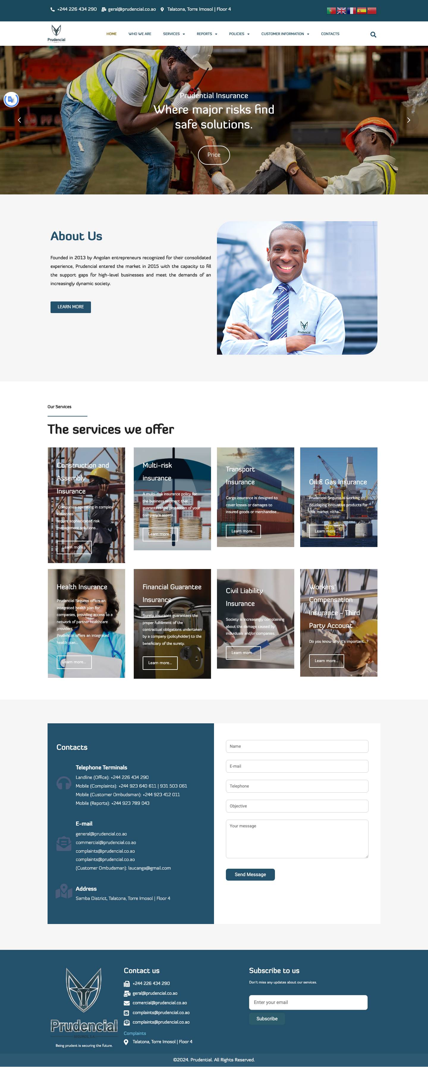 Prudencial Seguros - Full Screenshot