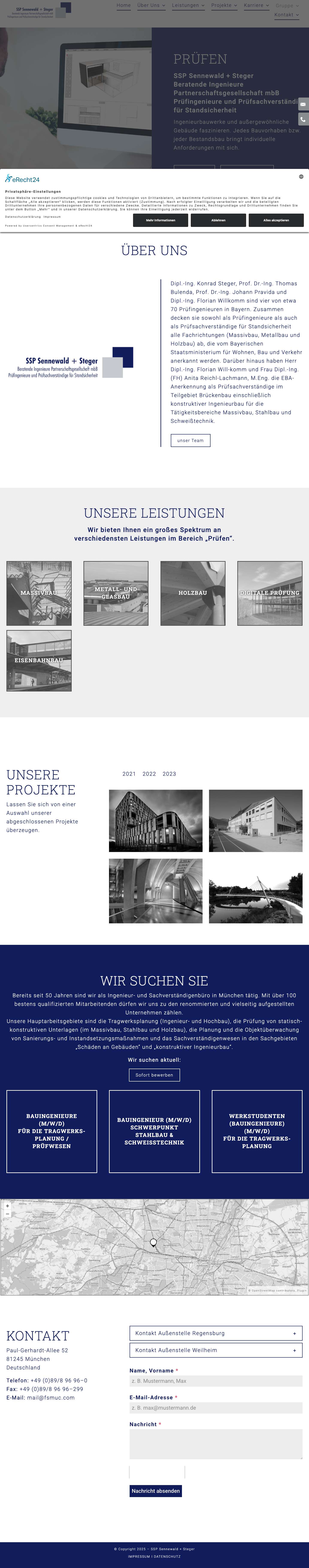fsmuc-pruefen – Ihr Bauingenieur in München - Full Screenshot