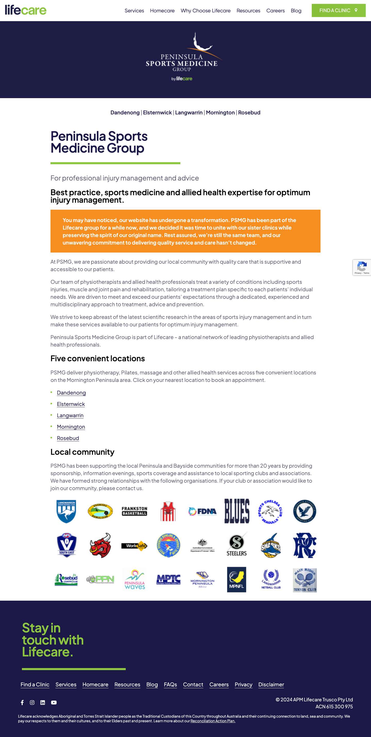 PSM Group | Lifecare - Full Screenshot