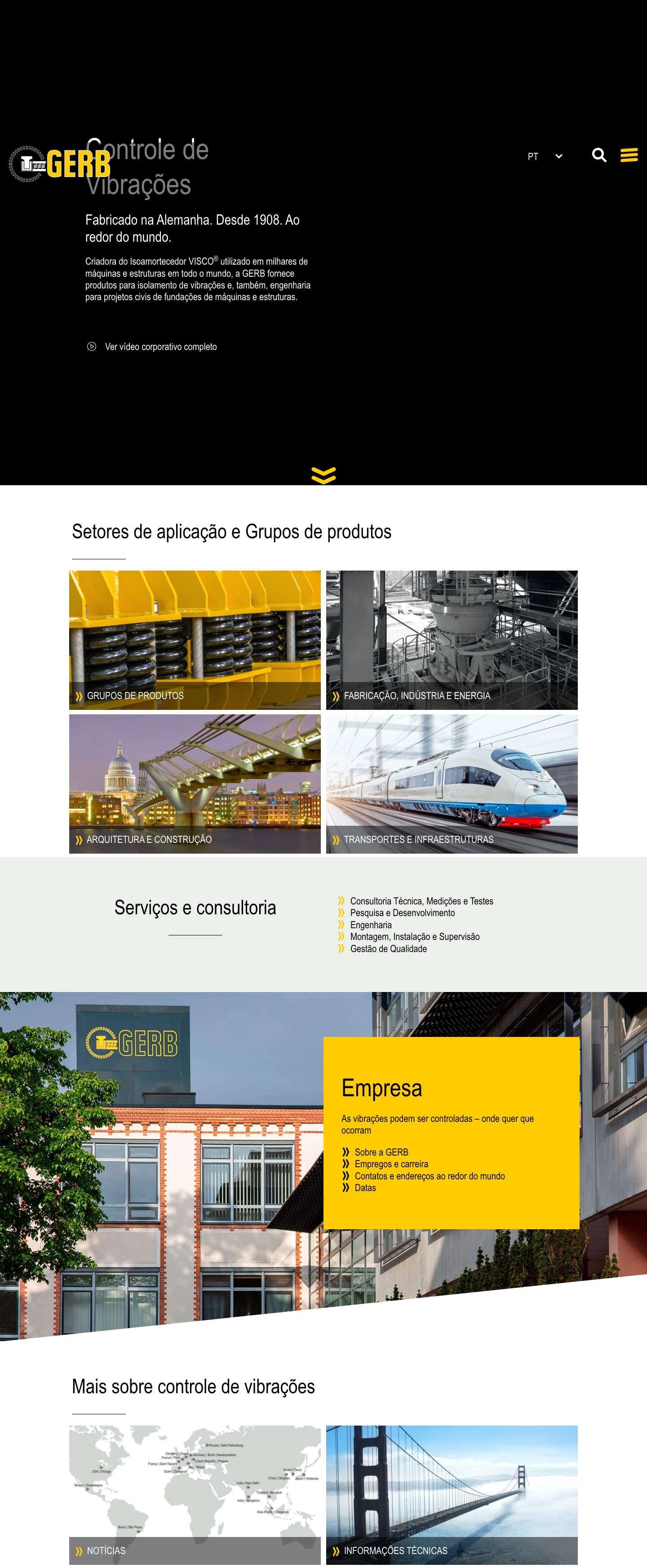 GERB - Controle de Vibrações - Full Screenshot