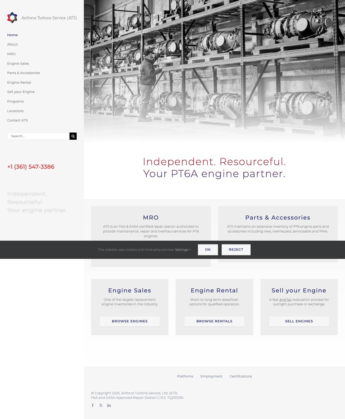 Airforce Turbine Services (ATS) – Your PT6A Partner - Full Screenshot