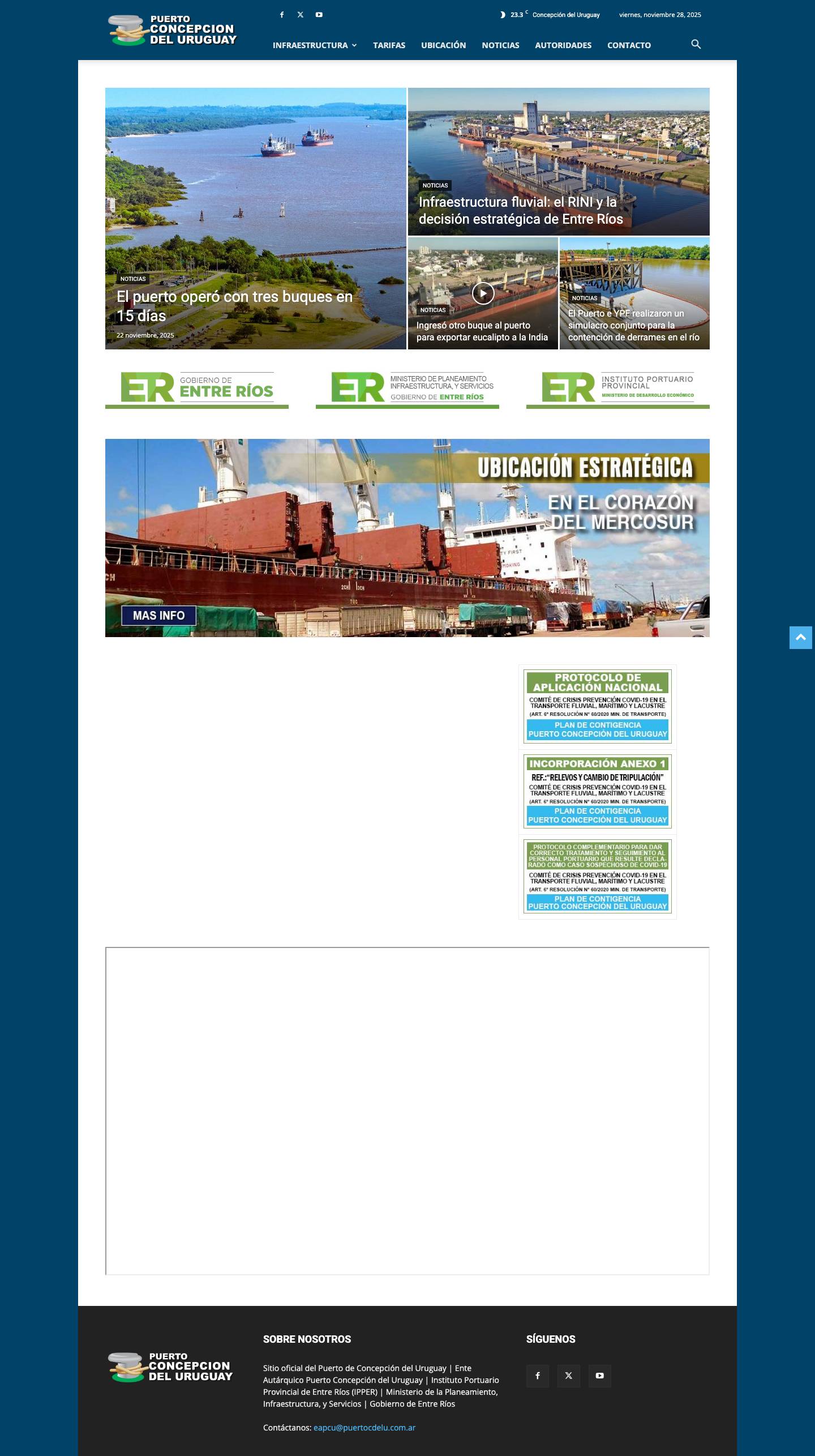 PORTADA 04 - Puerto de Concepción del Uruguay - Full Screenshot