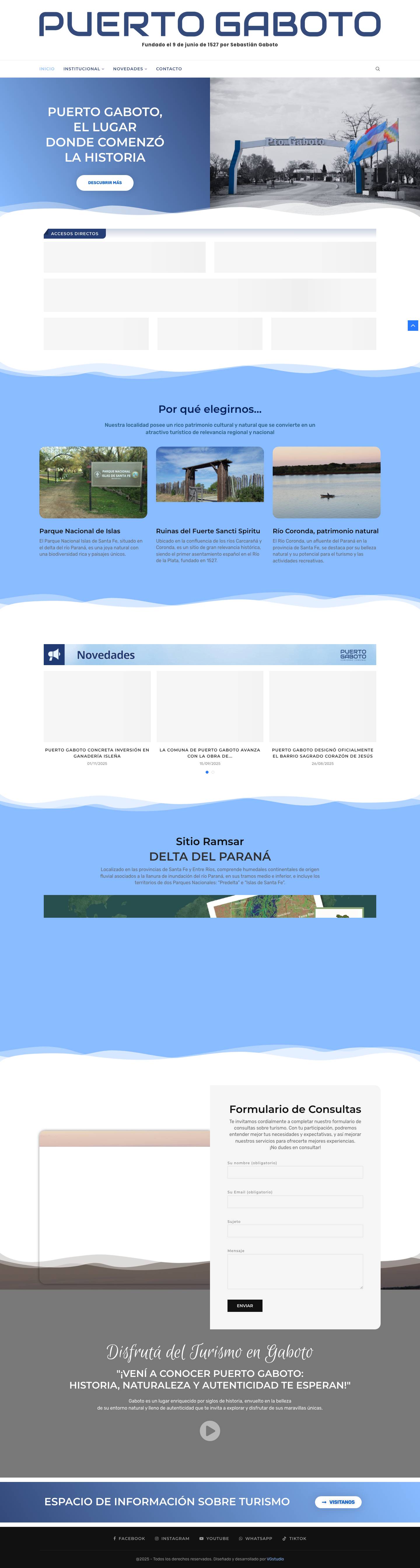 Inicio | Puerto Gaboto - Full Screenshot