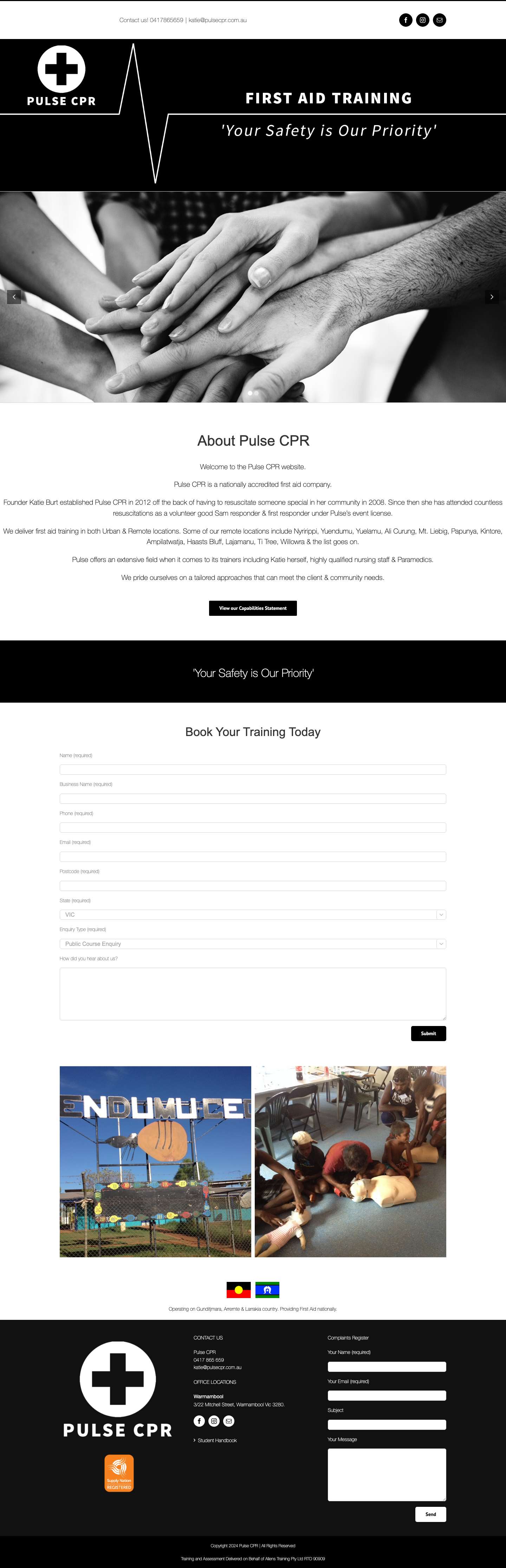 Pulse CPR - First Aid Training Nationally - Full Screenshot