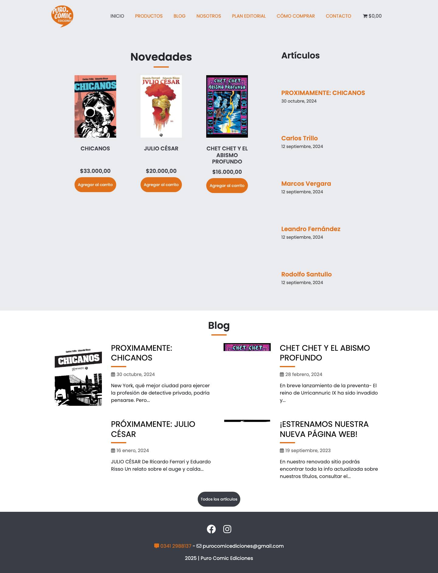 Editorial Puro Comic - Full Screenshot