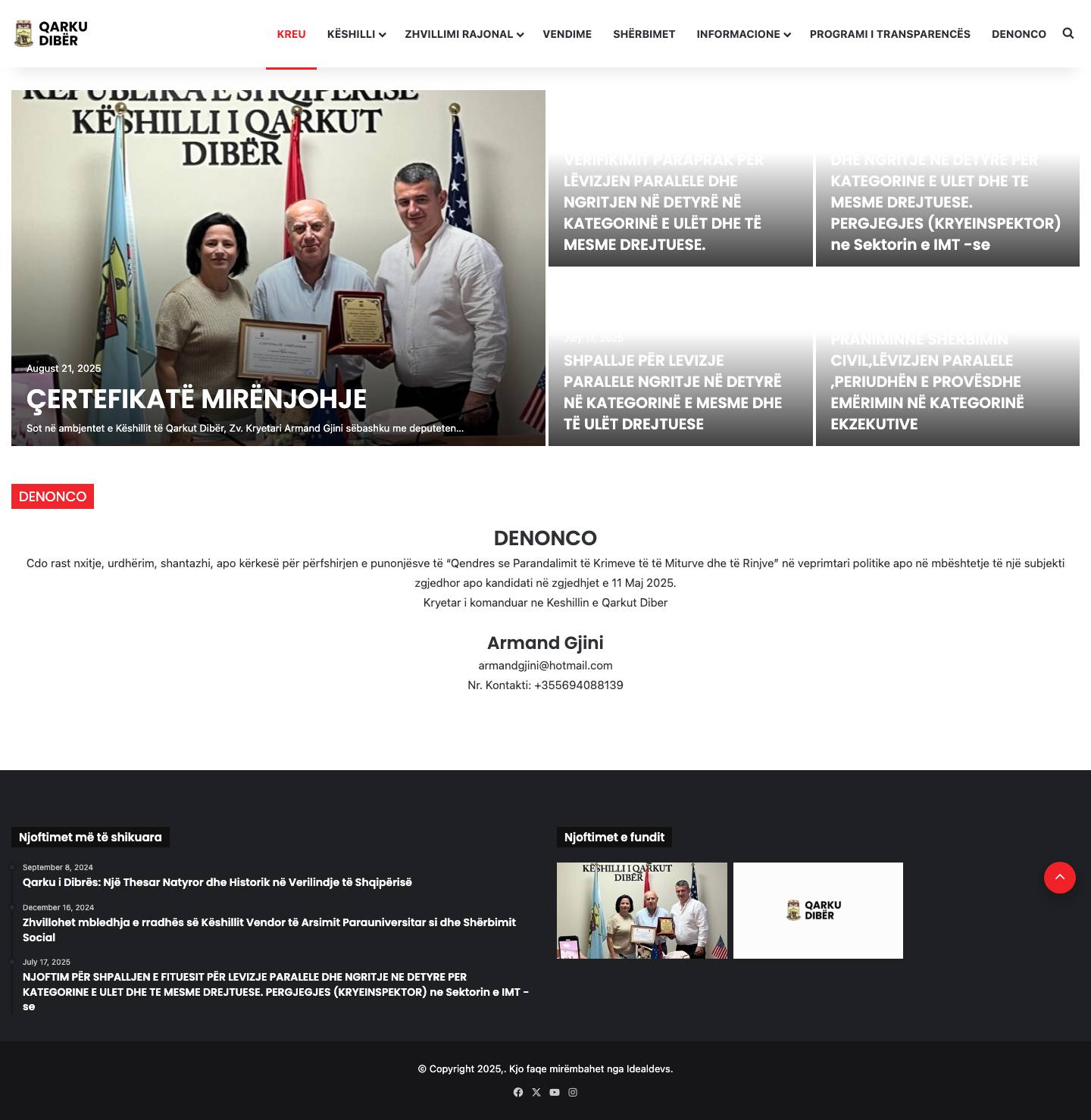 Qarku Dibër – Keshilli Qarkut Dibër - Full Screenshot