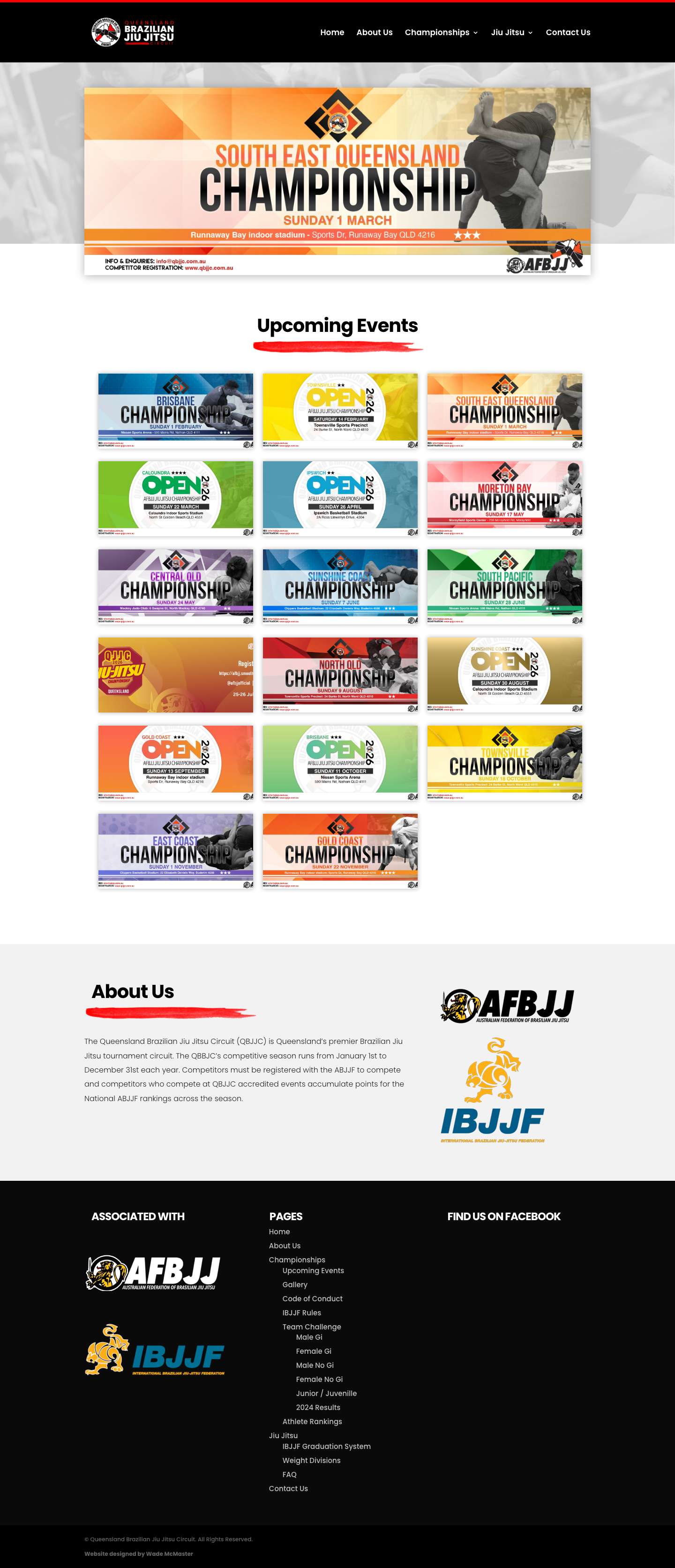 Queensland Brazilian Jiu Jitsu Circuit - Full Screenshot