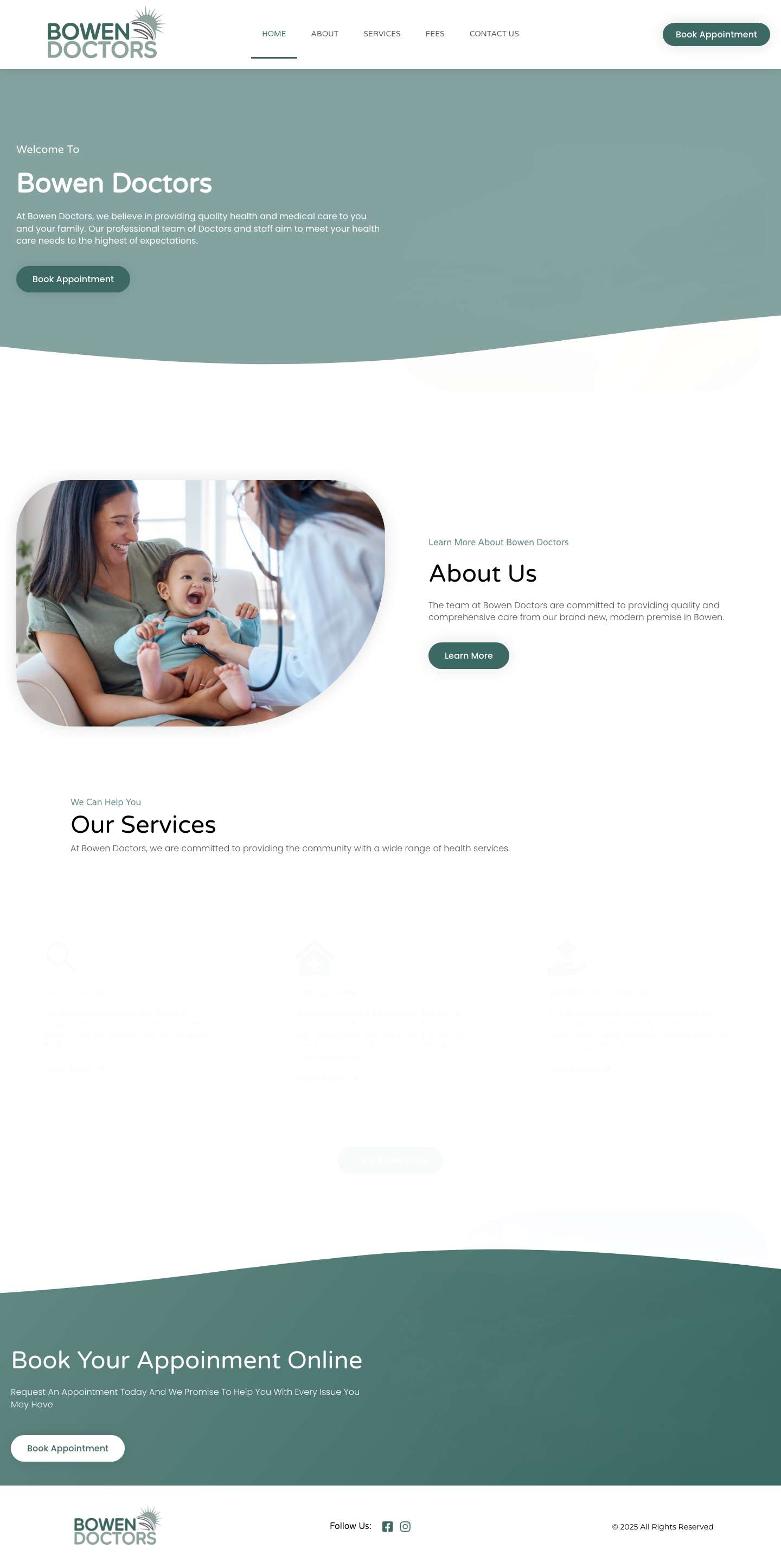 Home - Bowen Doctors - Full Screenshot