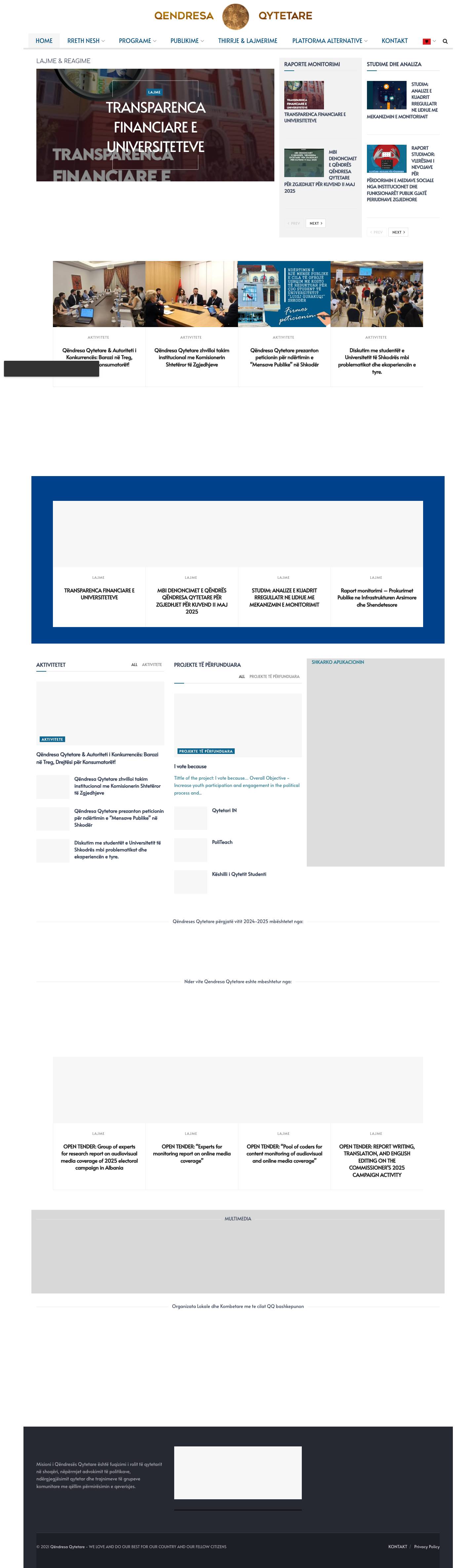 Qëndresa Qytetare – e duam dhe bëjmë më të mirën për vendin dhe qytetarët - Full Screenshot