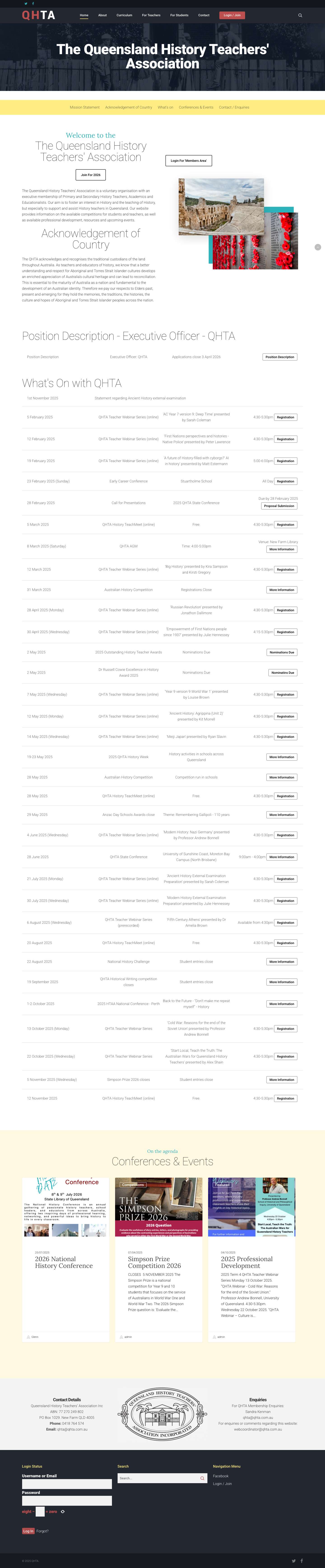 Home - QHTA - Full Screenshot