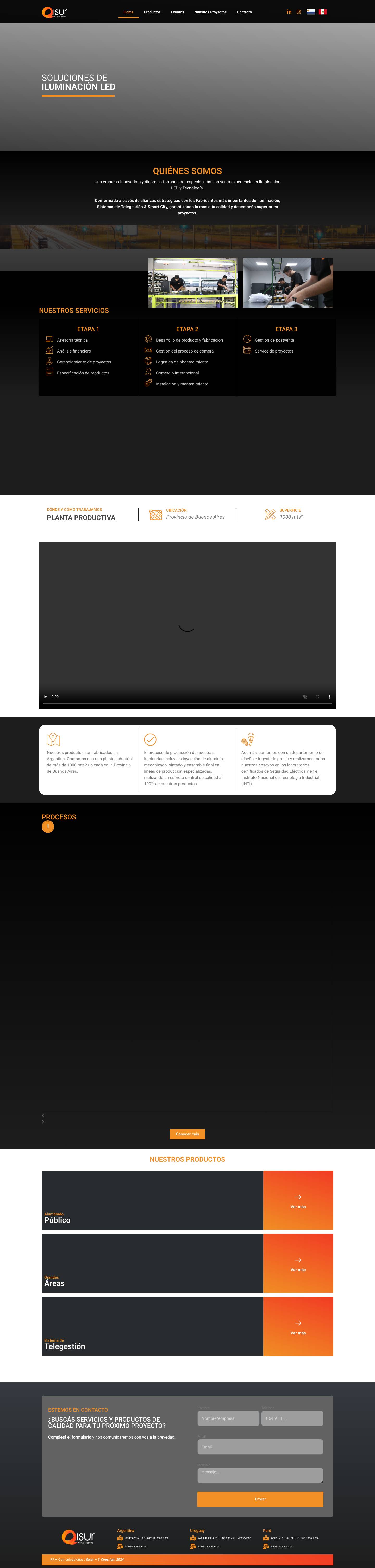 Qisur – Iluminación LED - Full Screenshot