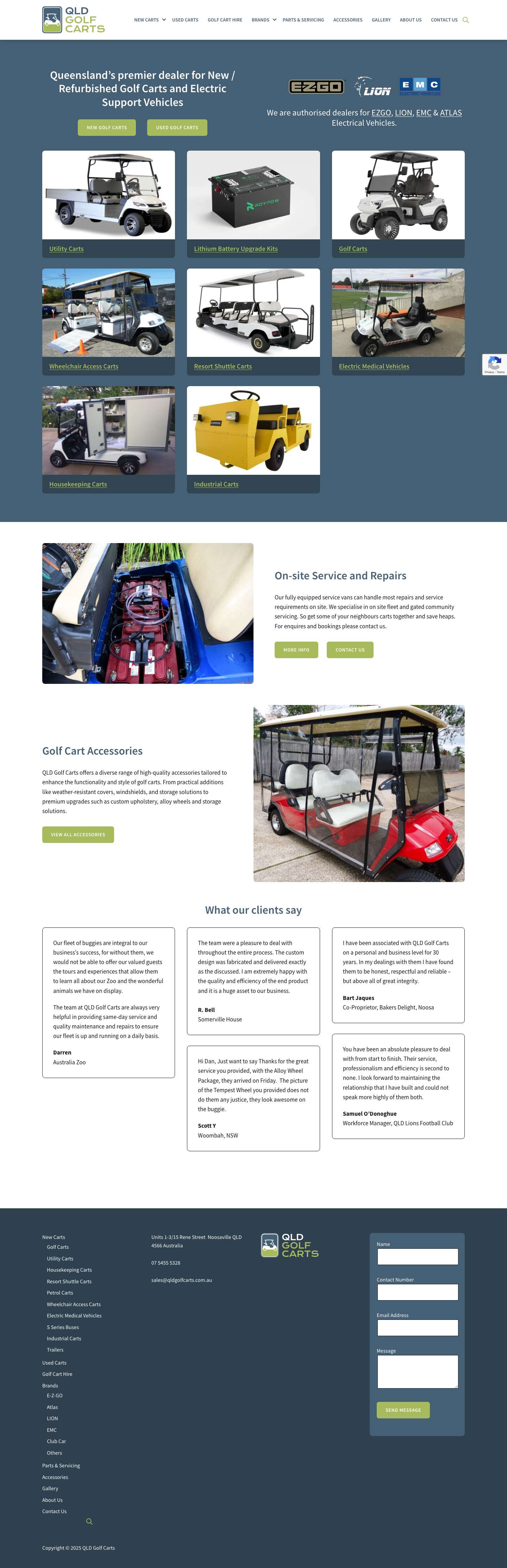 QLD Golf Carts - Full Screenshot