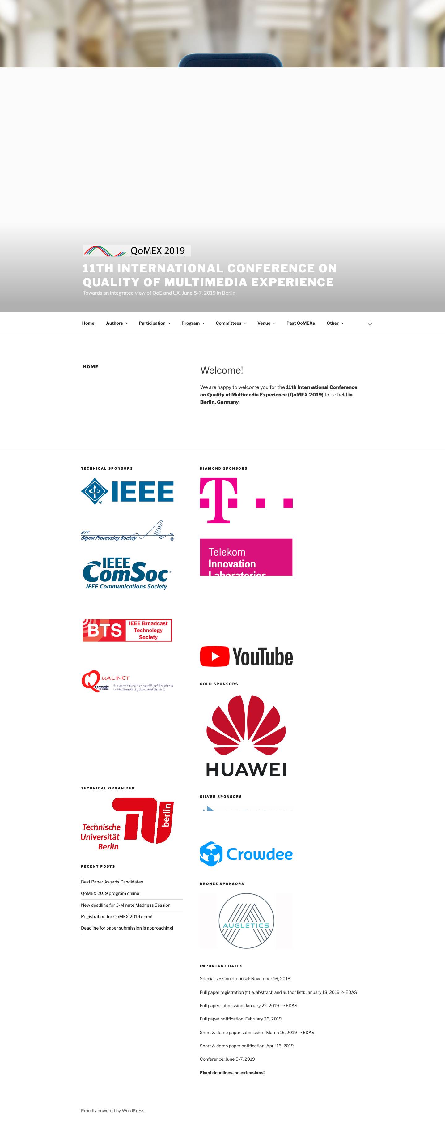 11th International Conference on Quality of Multimedia Experience – Towards an integrated view of QoE and UX, June 5-7, 2019 in Berlin - Full Screenshot